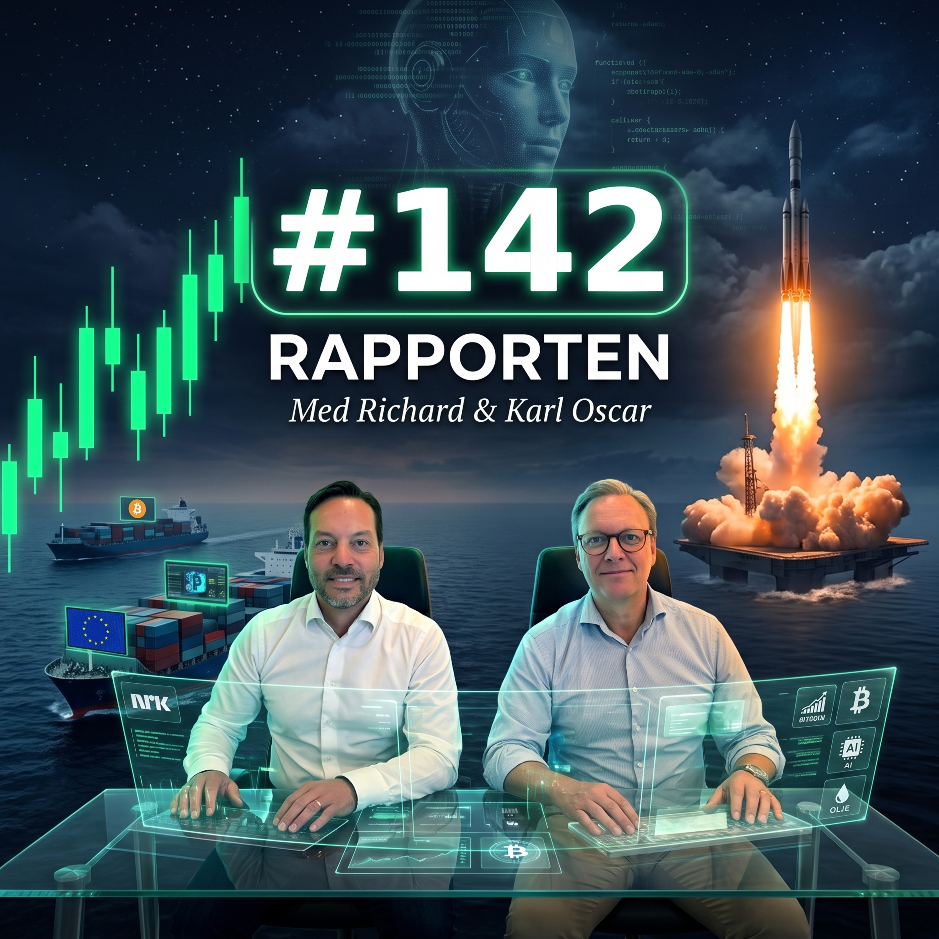 #142 TILBAKE; Renter, AI, Ukraina, Hormuz, S&P500, FLOCK episode artwork