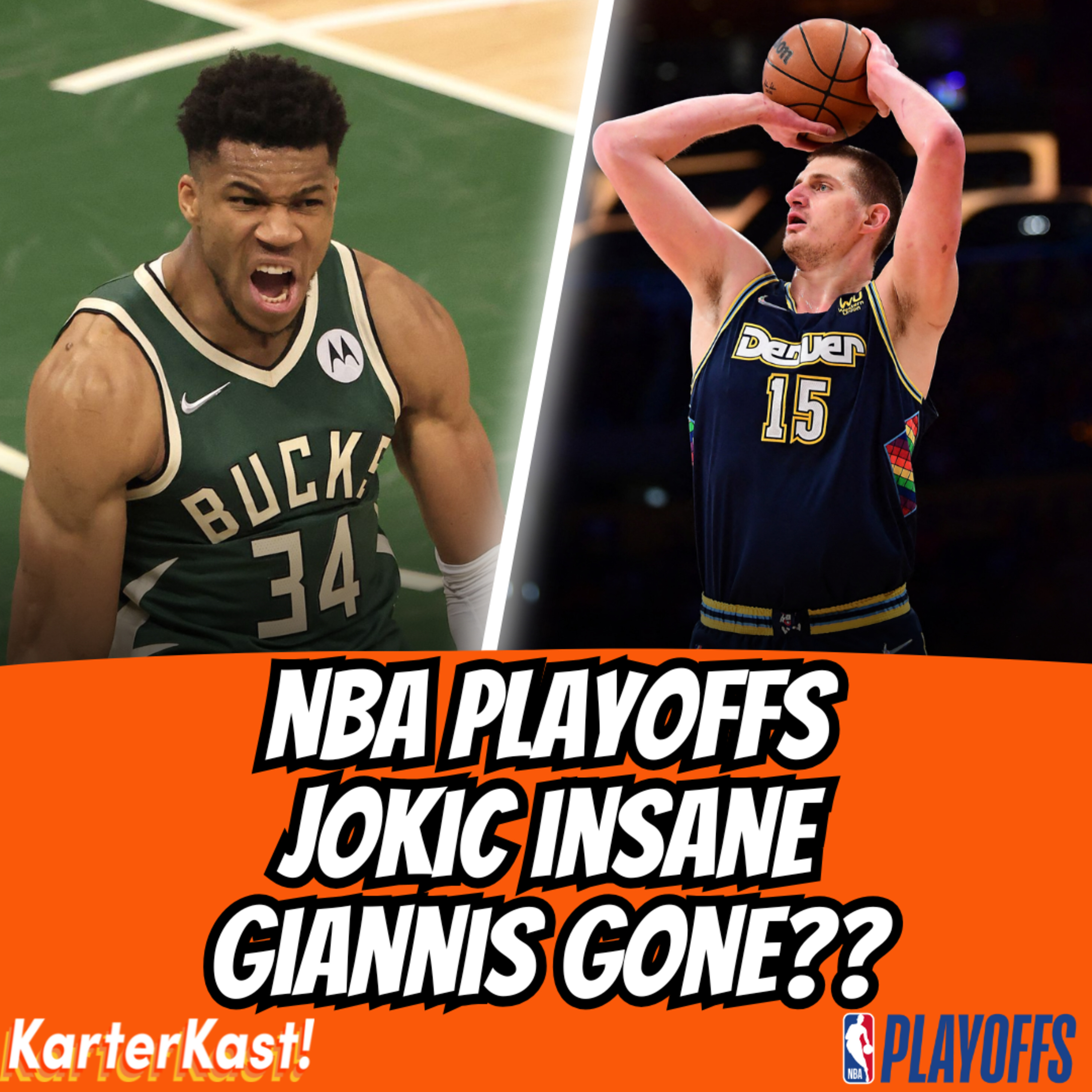 Is Giannis Gone? Jokic/Nuggets Are BACK, Can the Pistons Win This Series? + MORE | KarterKast NBA Playoffs episode artwork