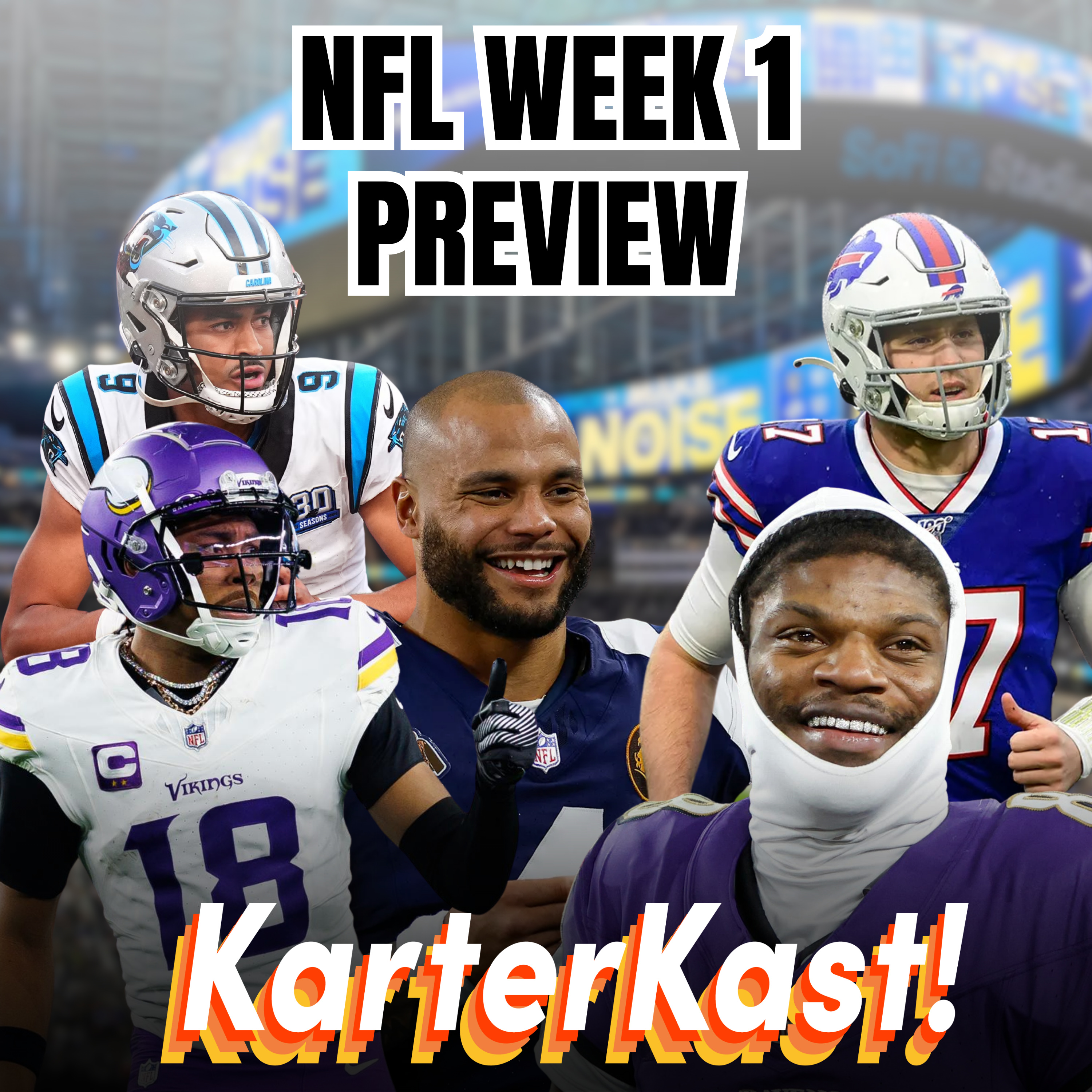 NFL WEEK 1 - Can Cowboys Shock Philly? Slippery Brazil Game | Josh Allen vs. Lamar Jackson | JJ McCarthy vs. Caleb Williams + MORE episode artwork