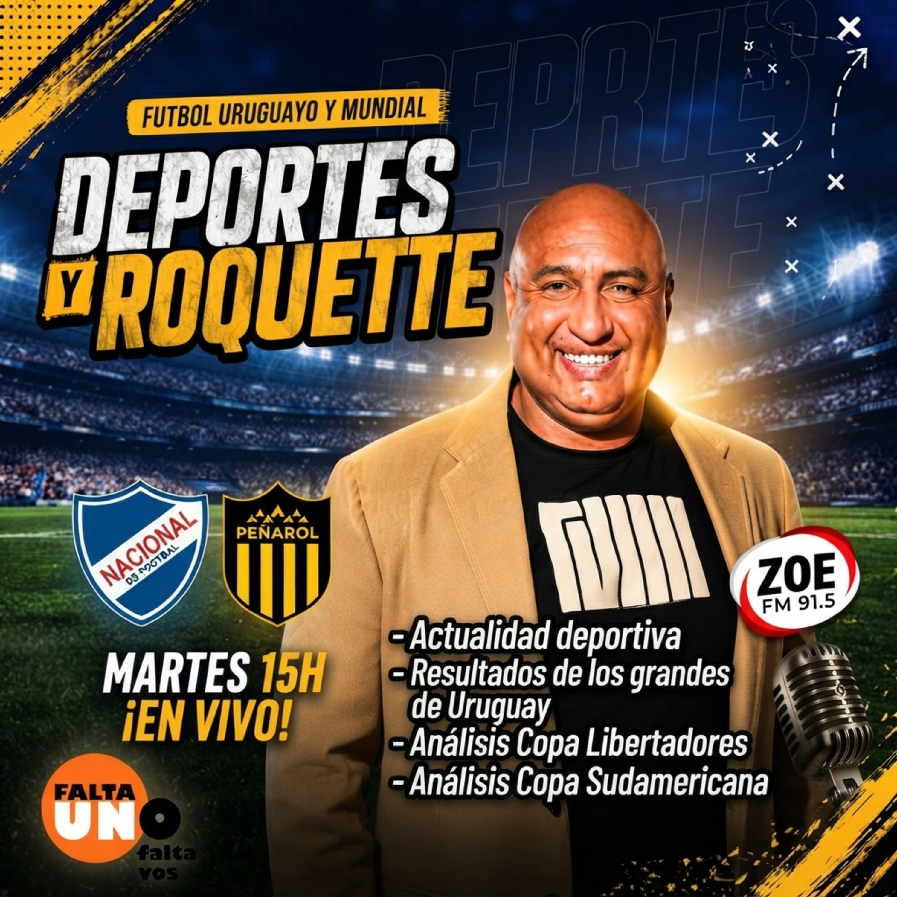 Portada de Falta Uno Podcast