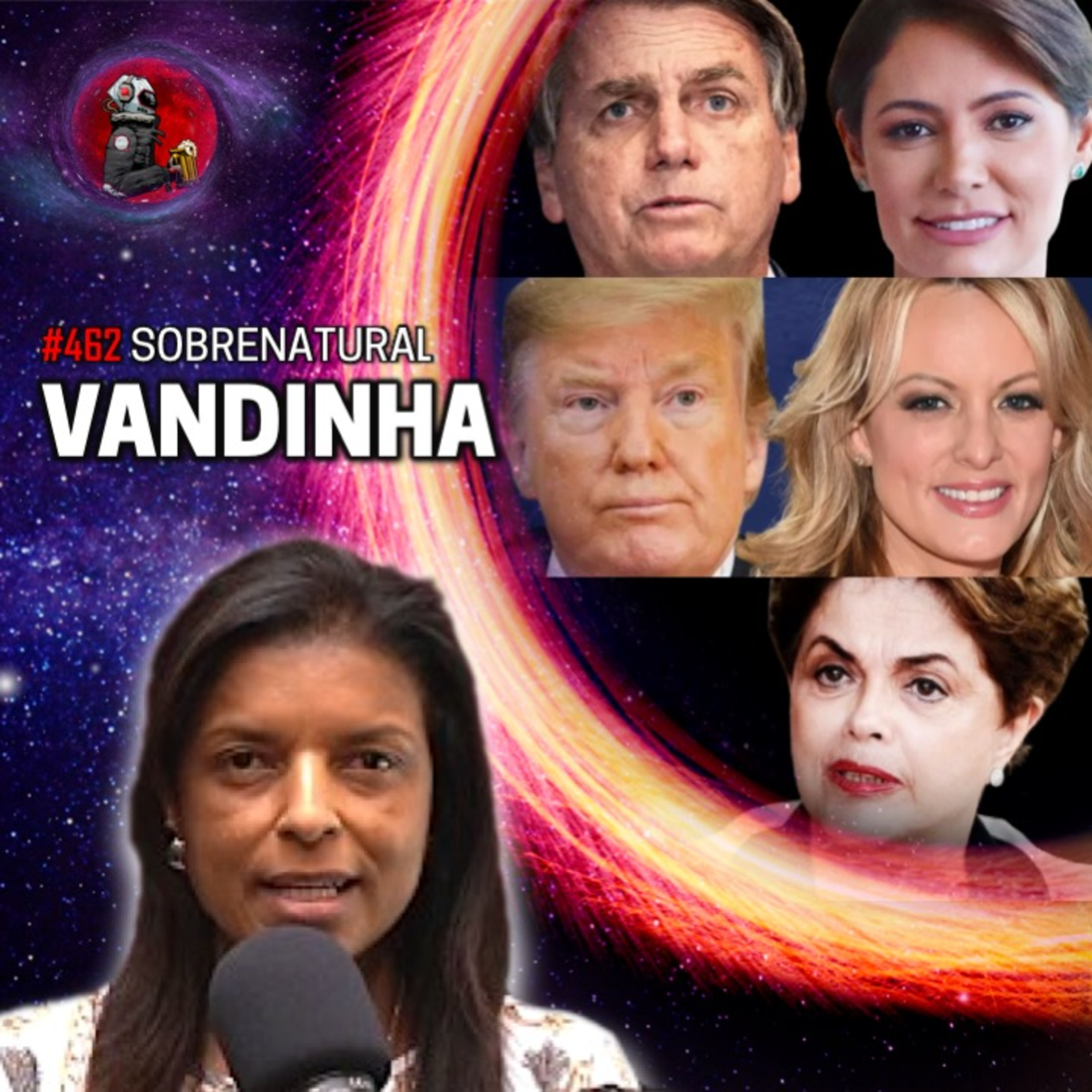 VANDINHA: JAIR E MICHELLE BOLSONARO, DILMA NO BRICS E TRUMP NA CADEIA? | Planeta Podcast #462 episode artwork