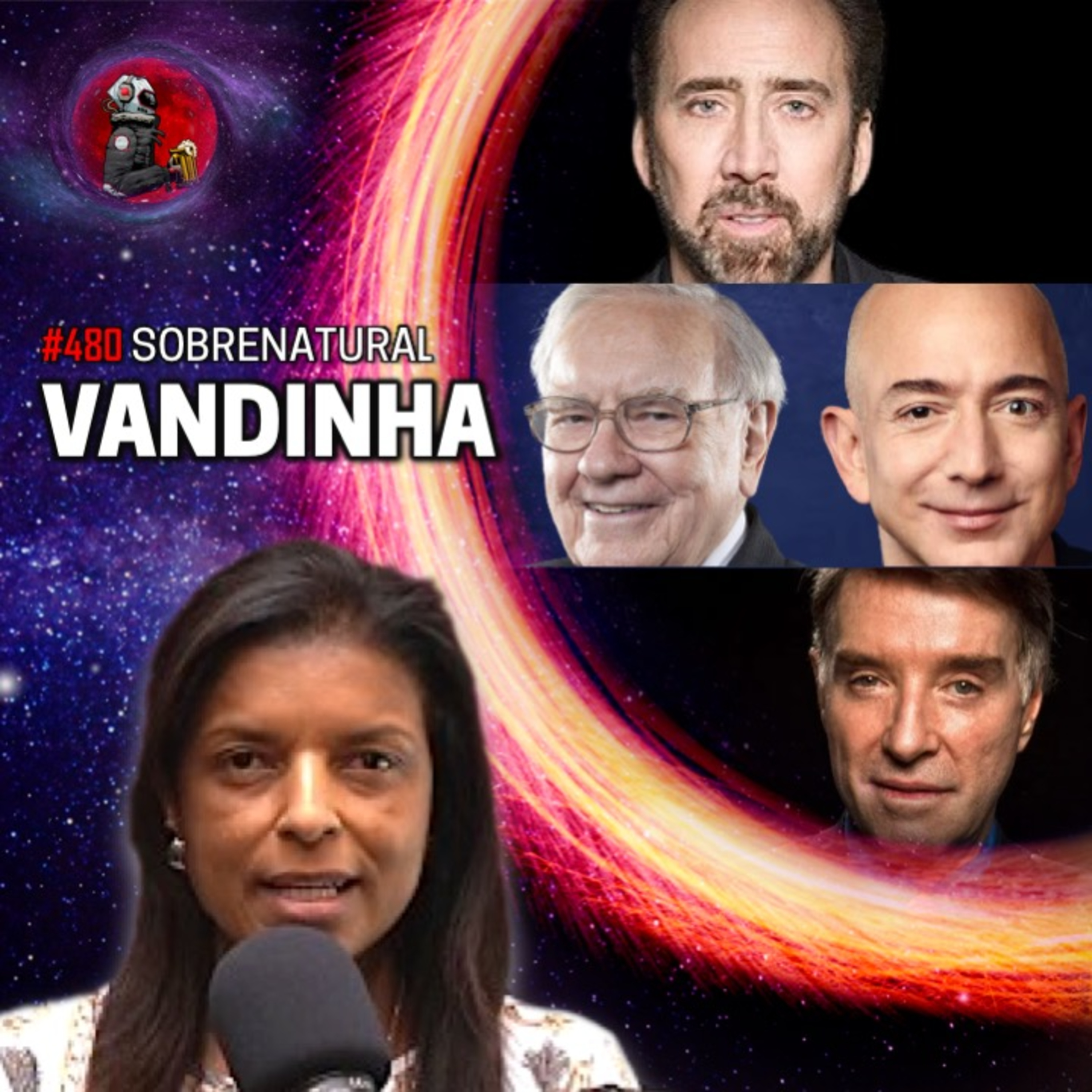 VANDINHA LOPES: NICOLAS CAGE, WARREN BUFFETT, JEFF BEZOS E EIKE BATISTA | Planeta Podcast #480 episode artwork