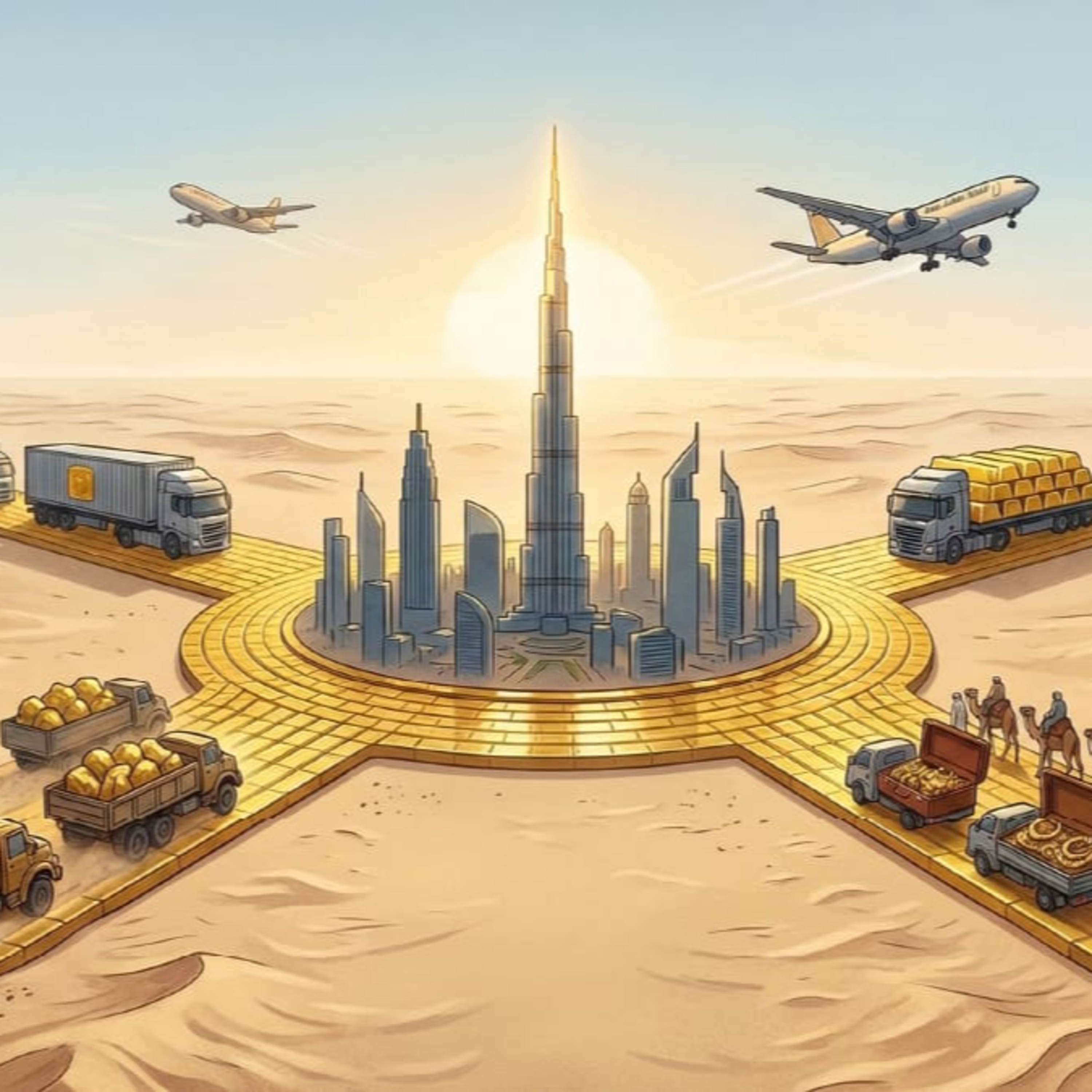How did Dubai become the 'City of Gold'?