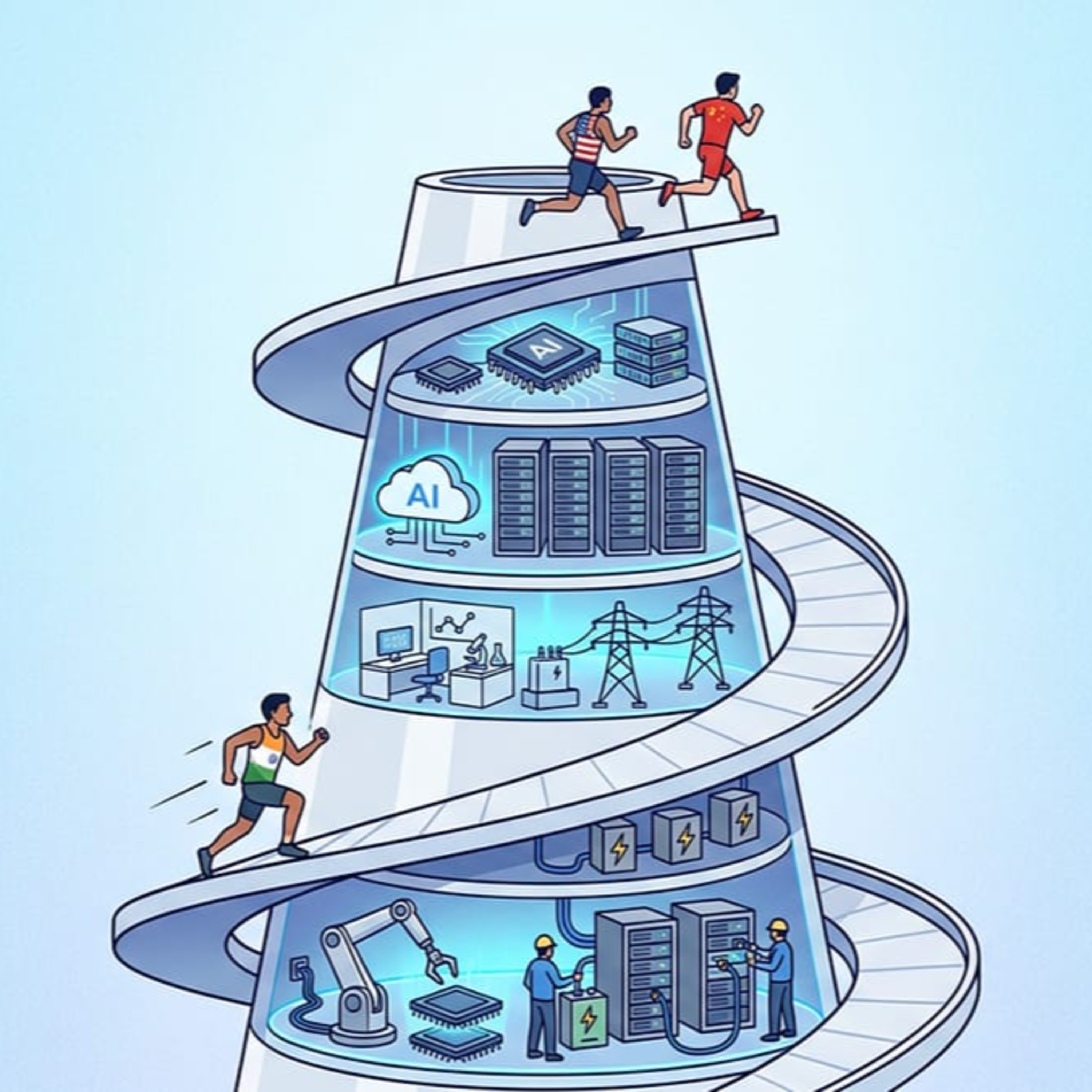 What does India need to do to catch up in the AI race?