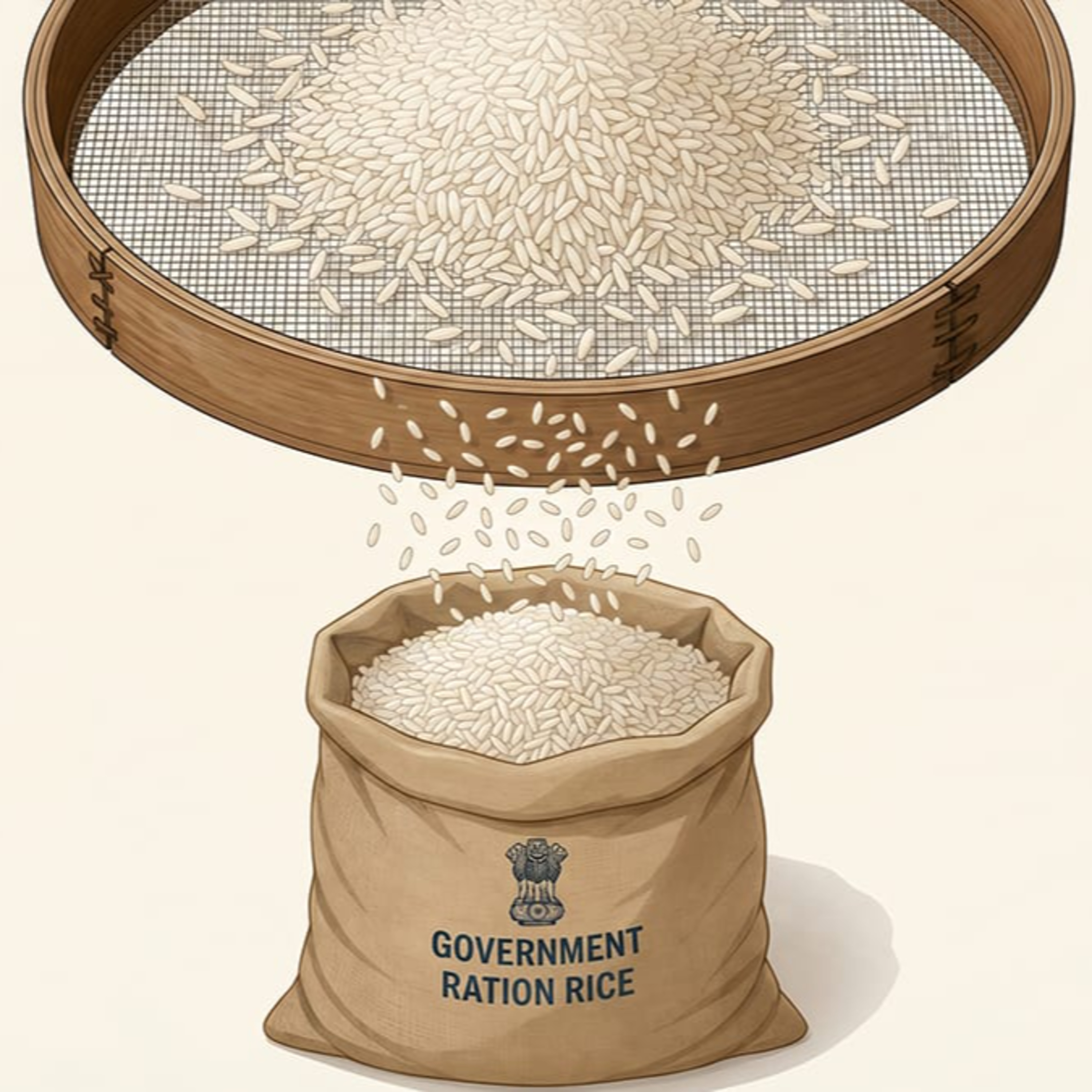 Why is ration rice of such bad quality?