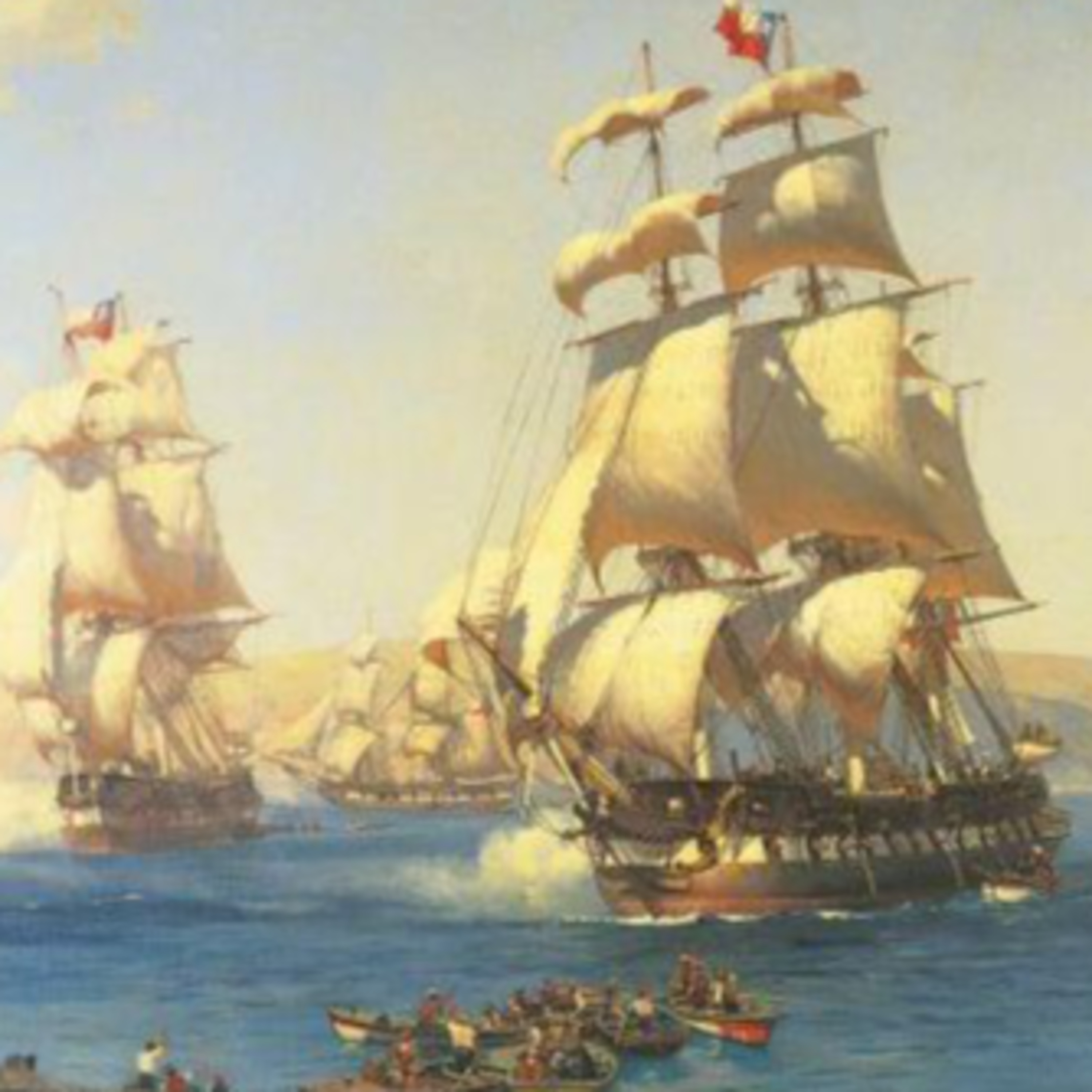 Zarpa la Primera Escuadra Nacional (1818)
