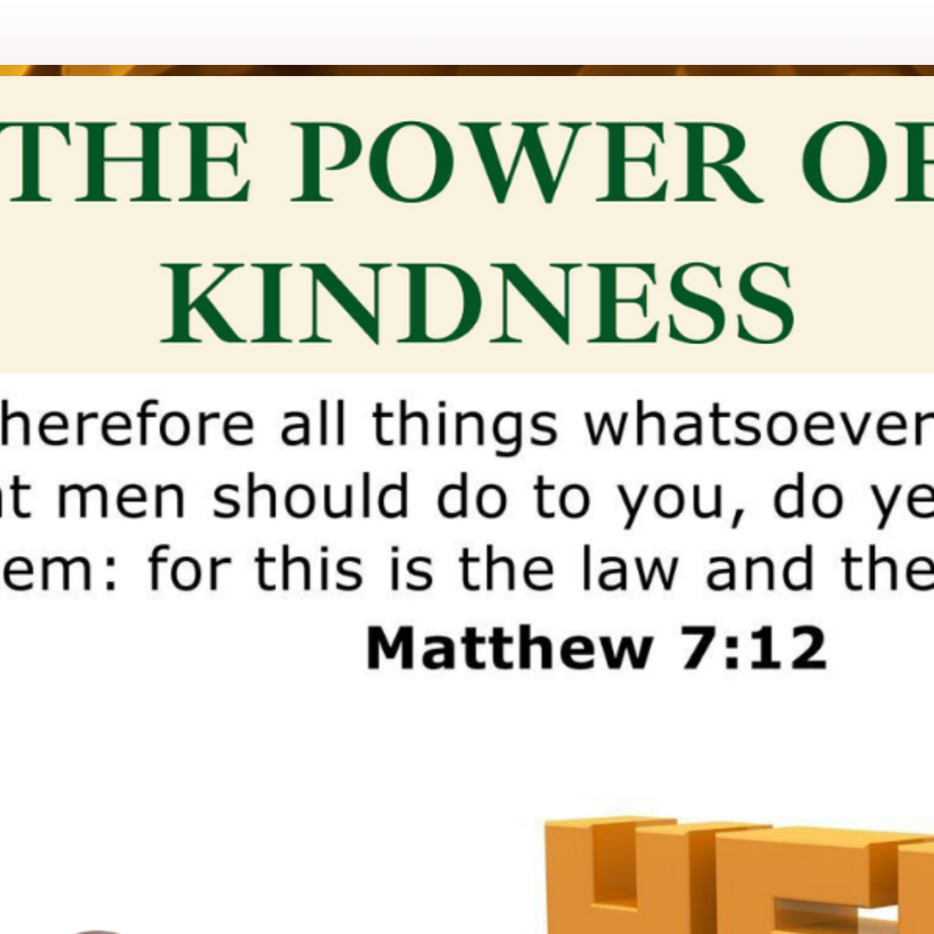 THE POWER OF KINDNESS BY DB TALKSHOW