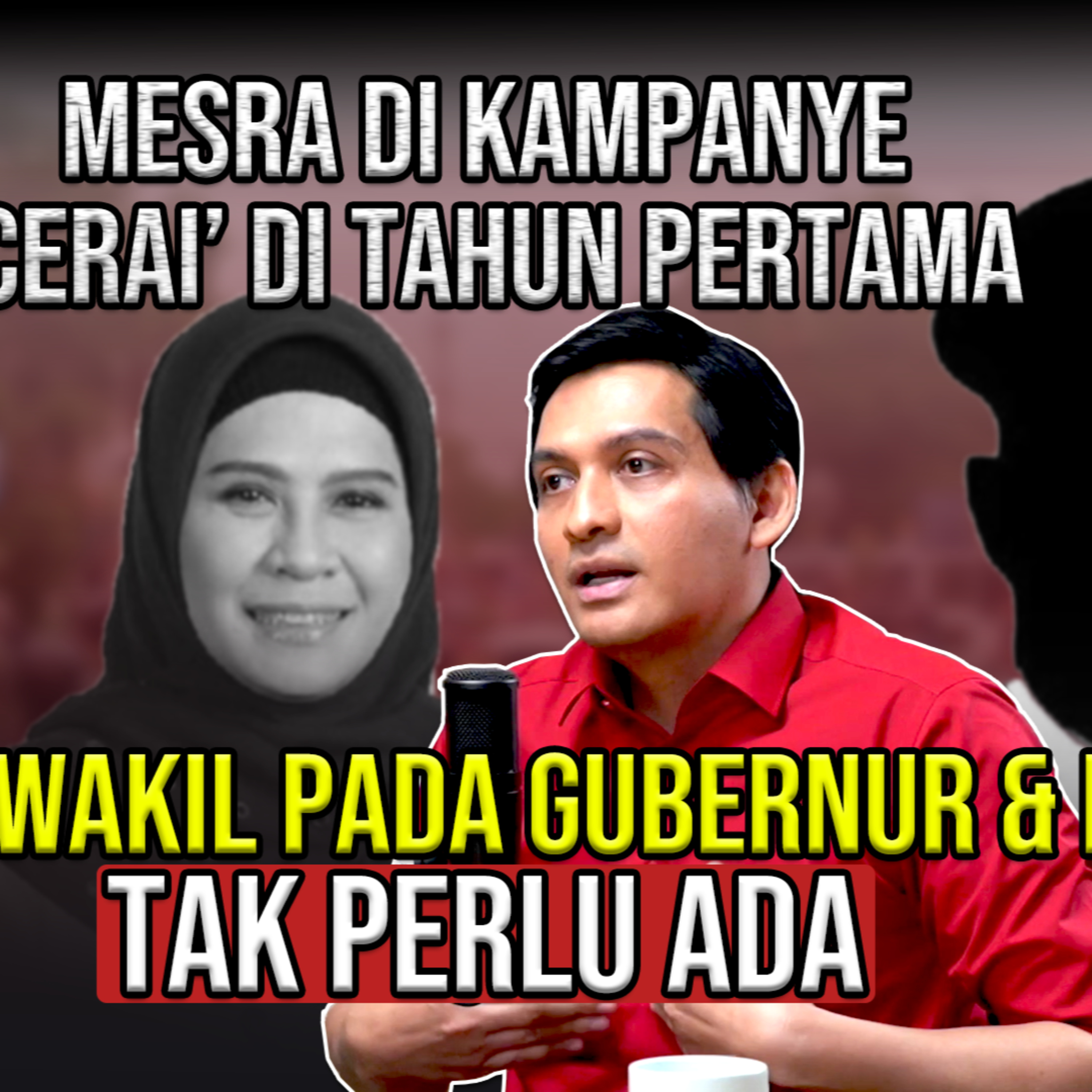 MESRA DI KAMPANYE, 'CERAI' DI TAHUN PERTAMA: JABATAN WAKIL PADA GUBERNUR & BUPATI TAK PERLU ADA