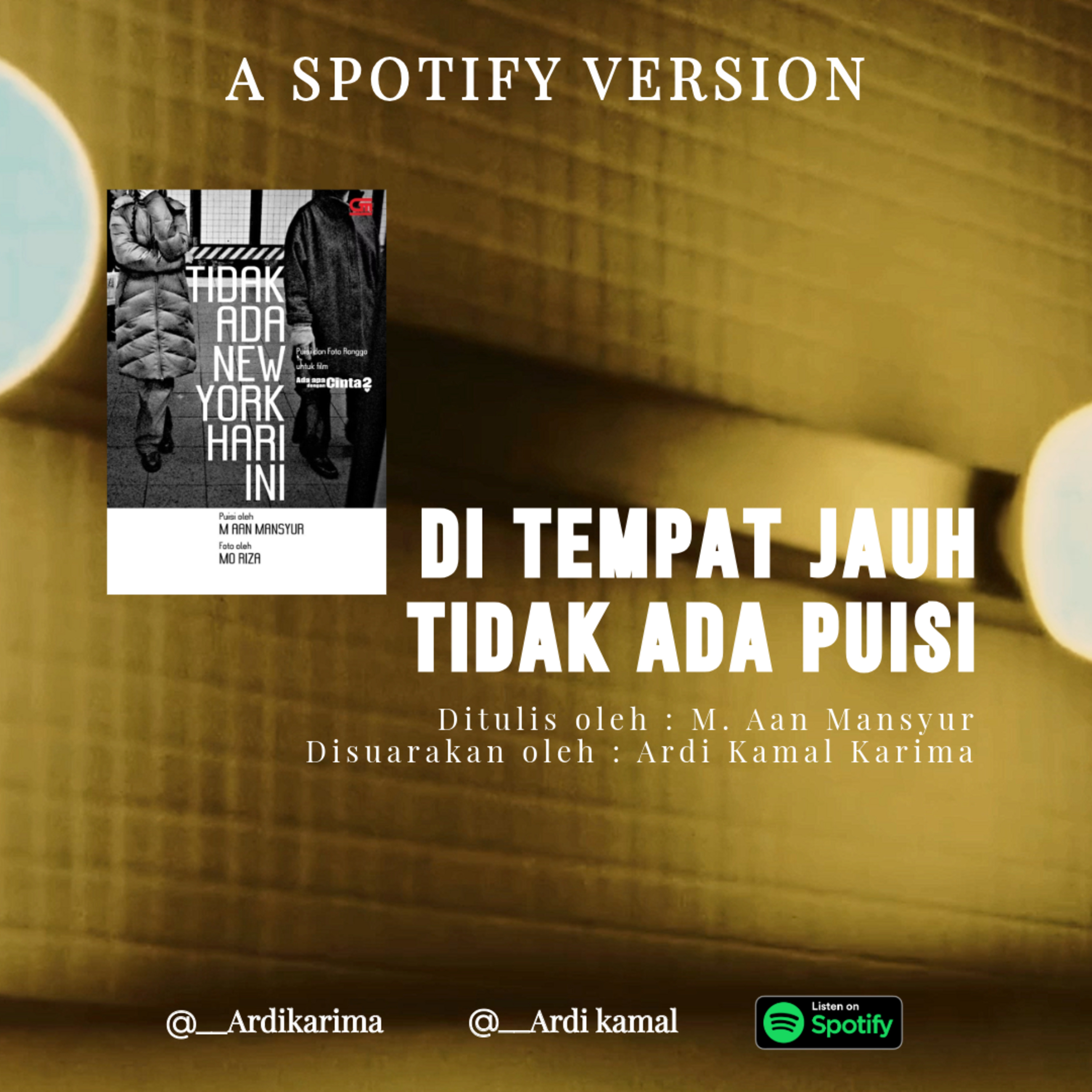 Di Tempat Jauh Tidak Puisi - M. Aan Mansyur episode artwork