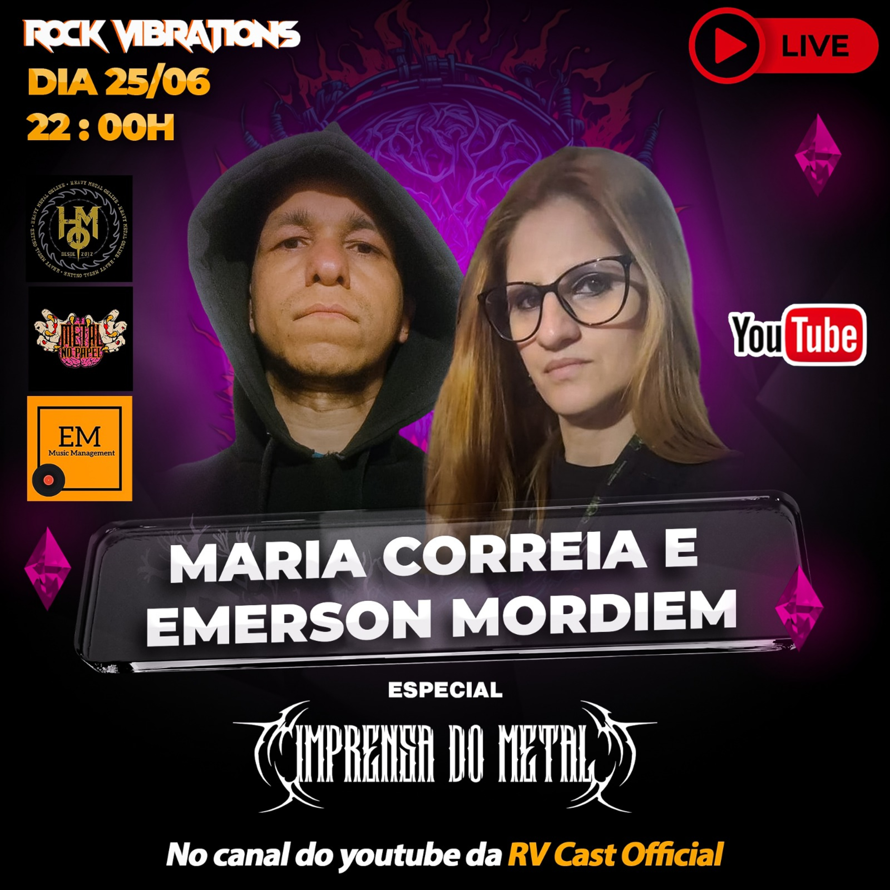 RV Cast #44 - Especial Imprensa do Metal - Maria Correia e Emerson Mordien