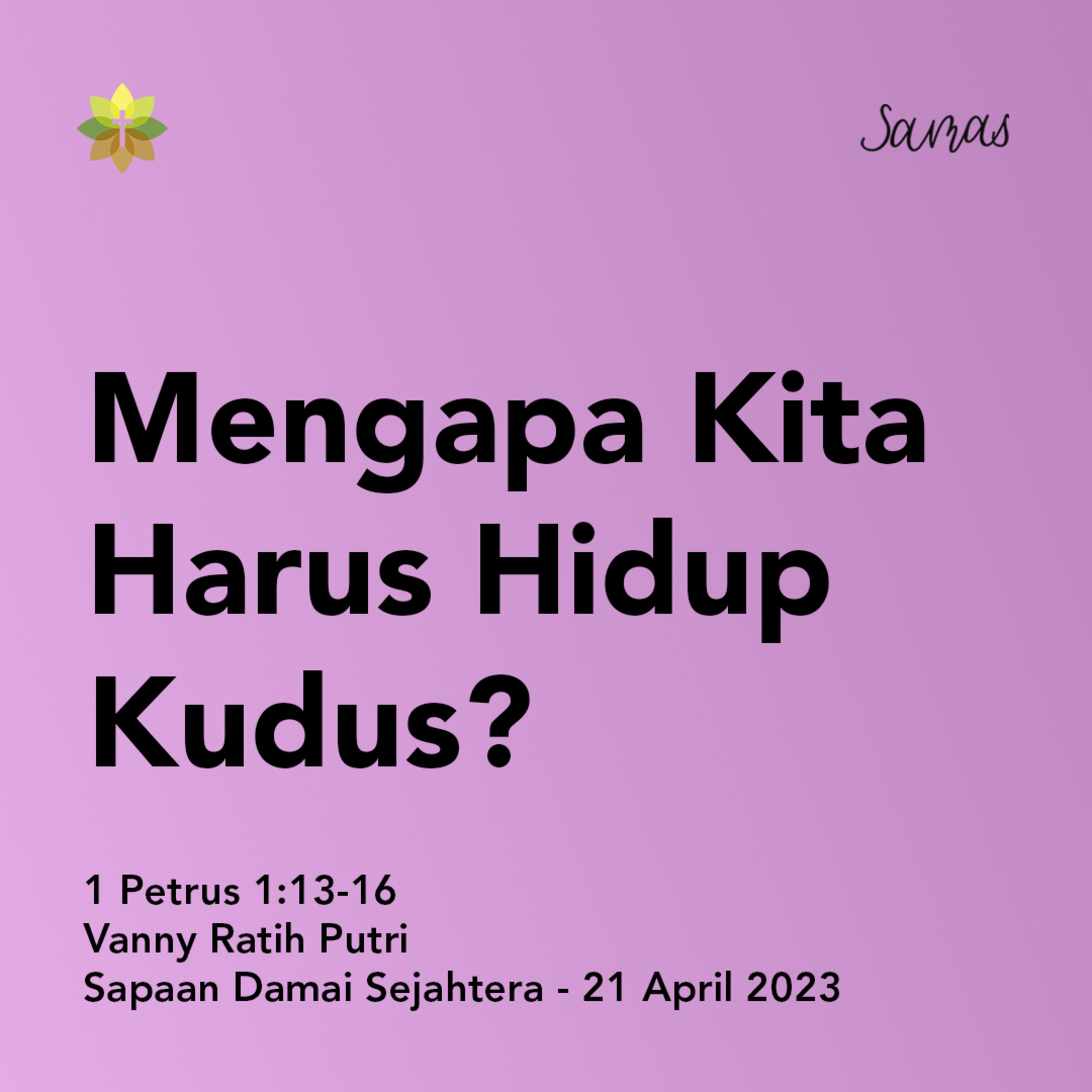Mengapa Kita Harus Hidup Kudus? episode artwork