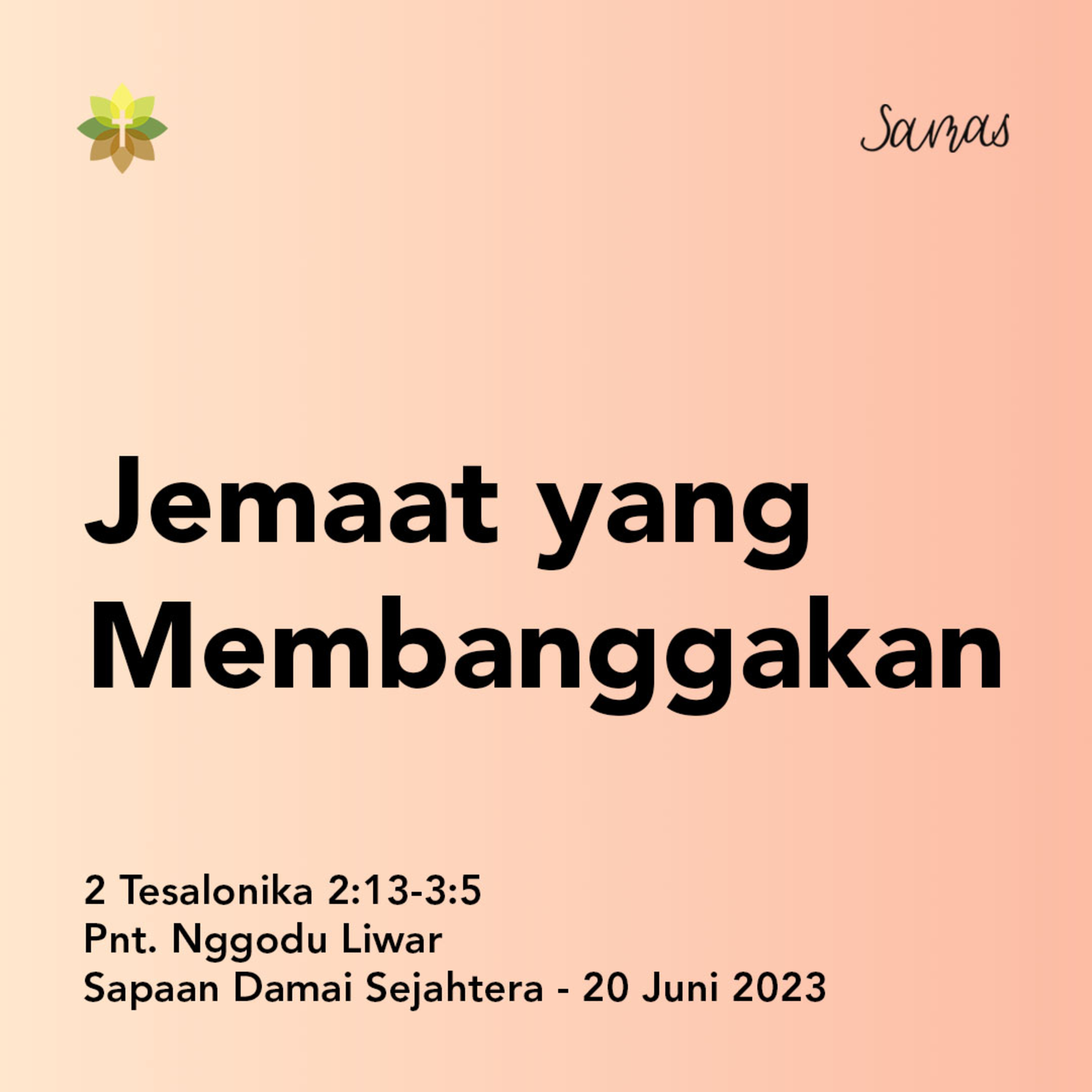 Jemaat yang Membanggakan episode artwork