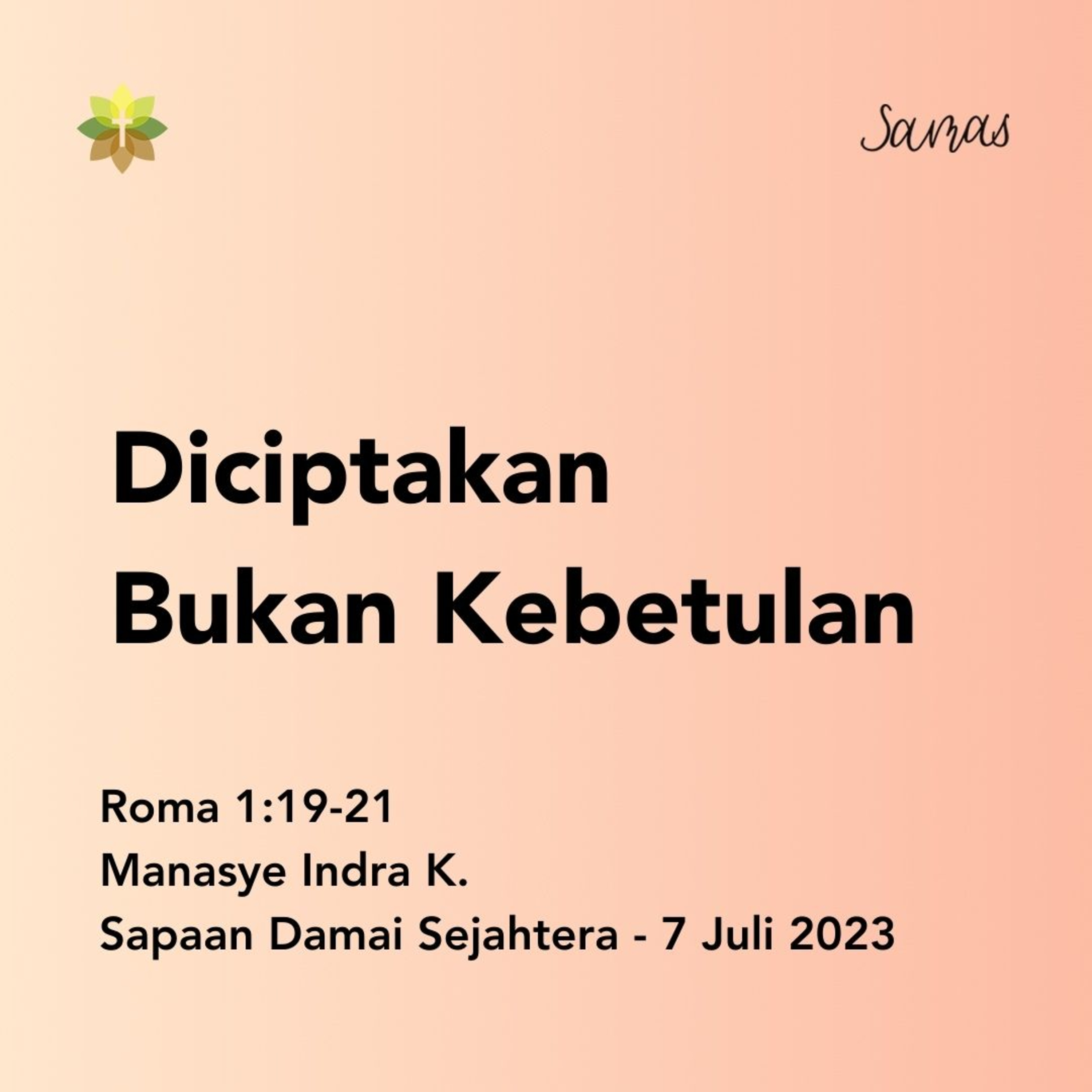 Diciptakan Bukan Kebetulan episode artwork