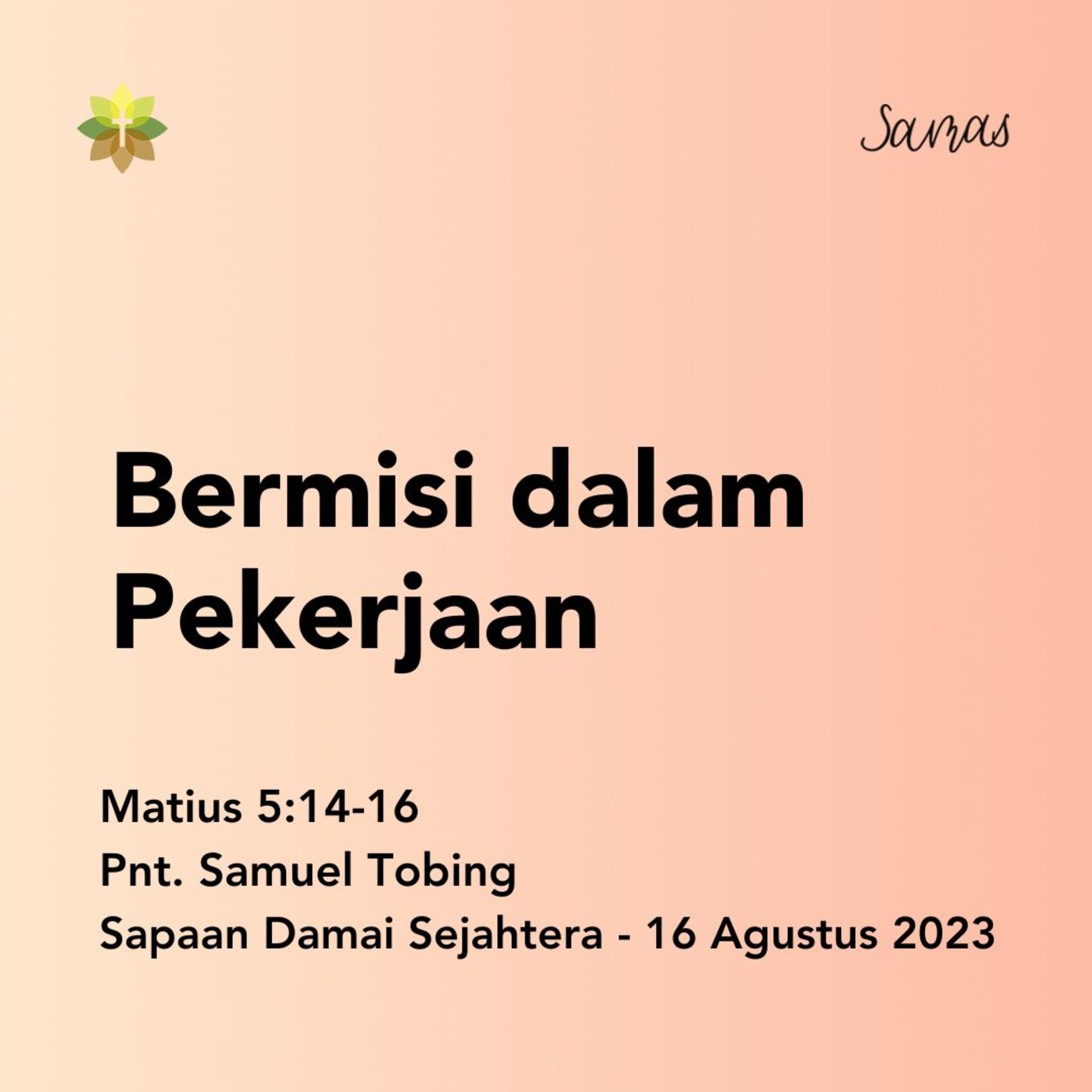 Bermisi dalam Pekerjaan episode artwork