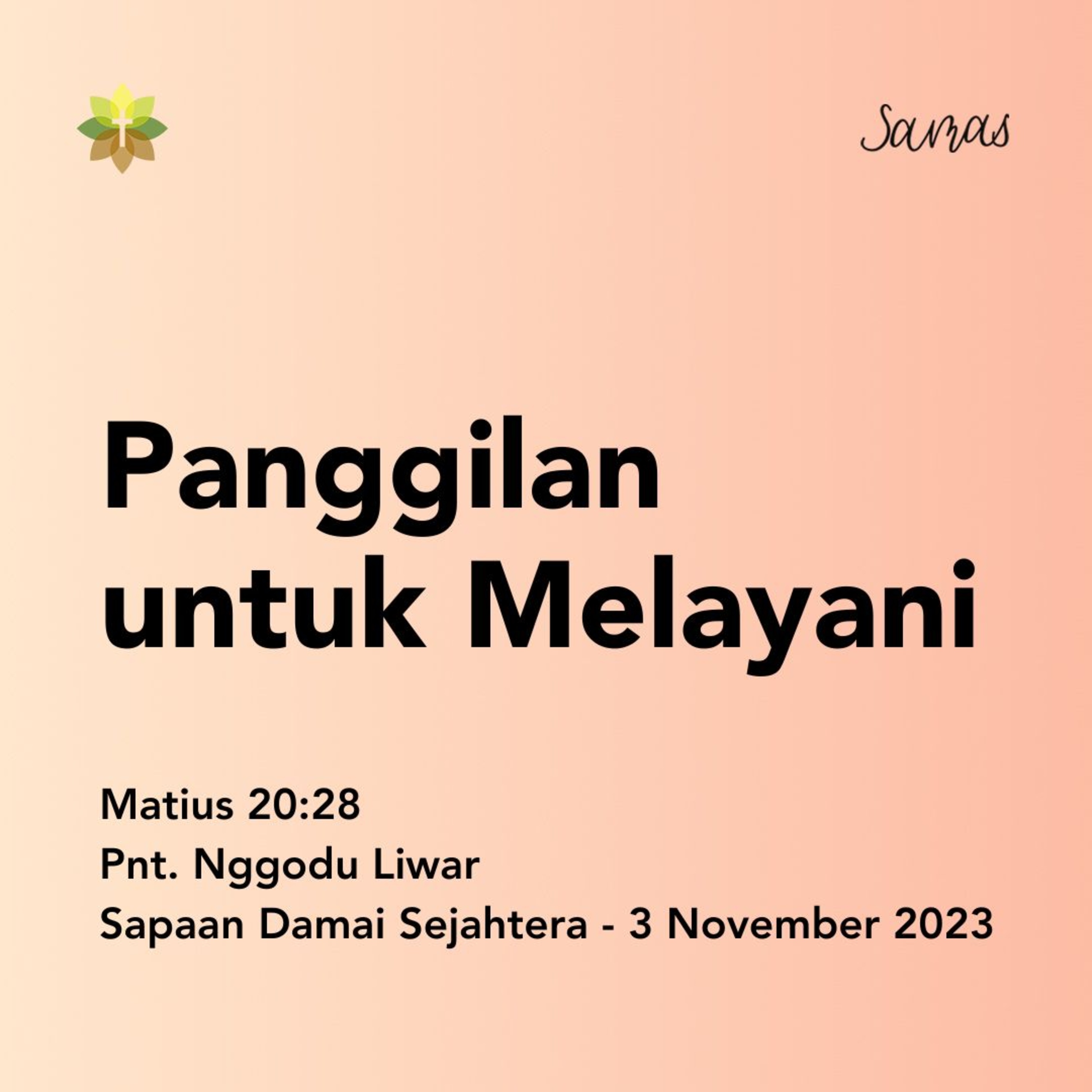 Panggilan untuk Melayani episode artwork