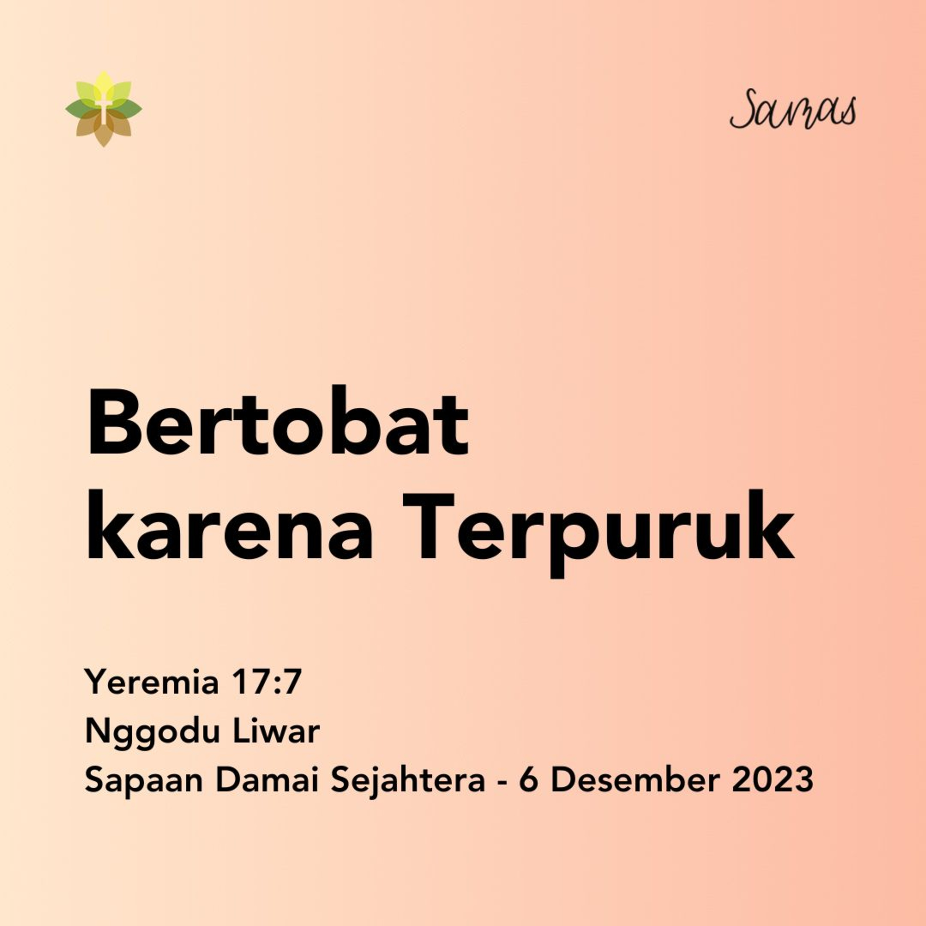 Bertobat karena Terpuruk episode artwork