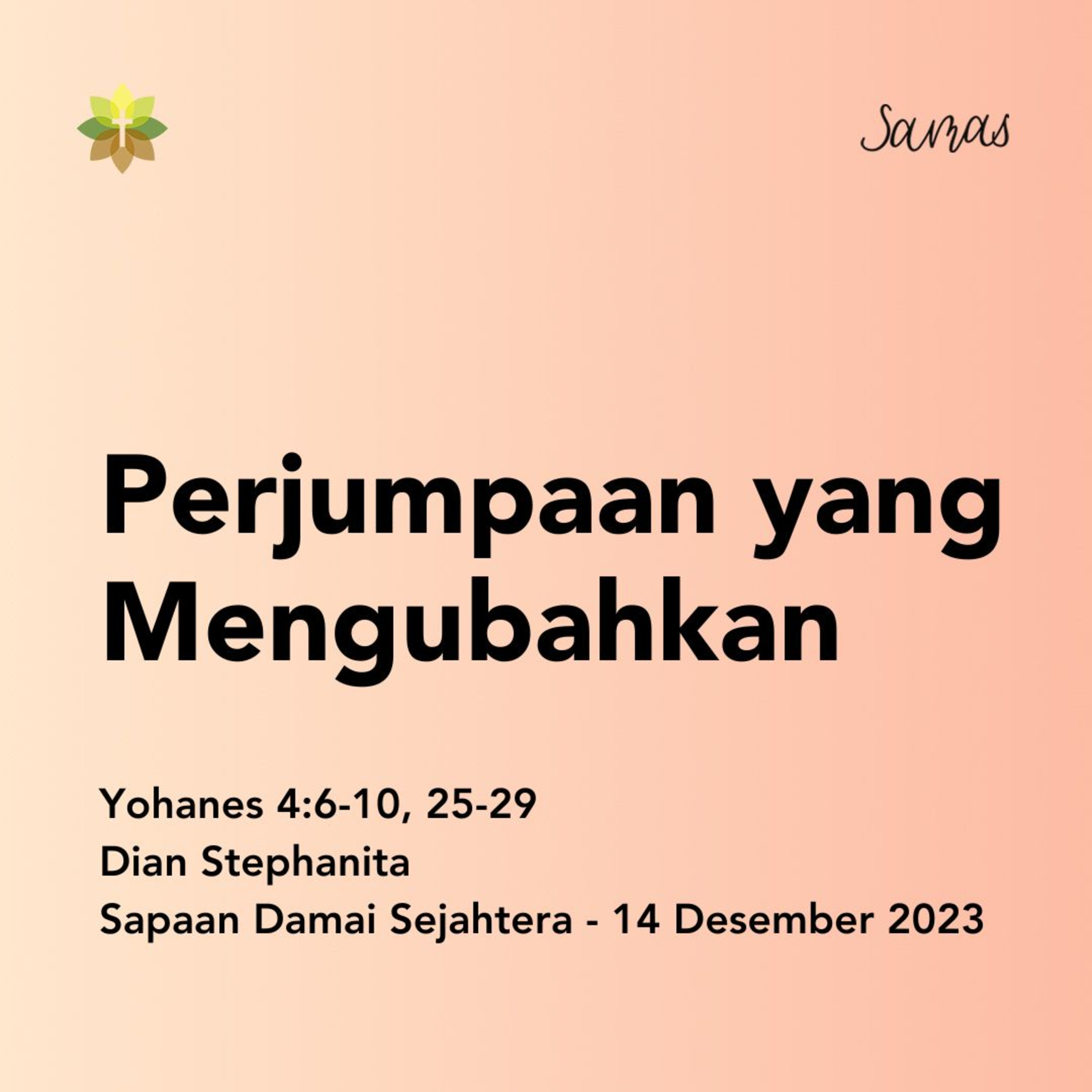 Perjumpaan yang Mengubahkan episode artwork