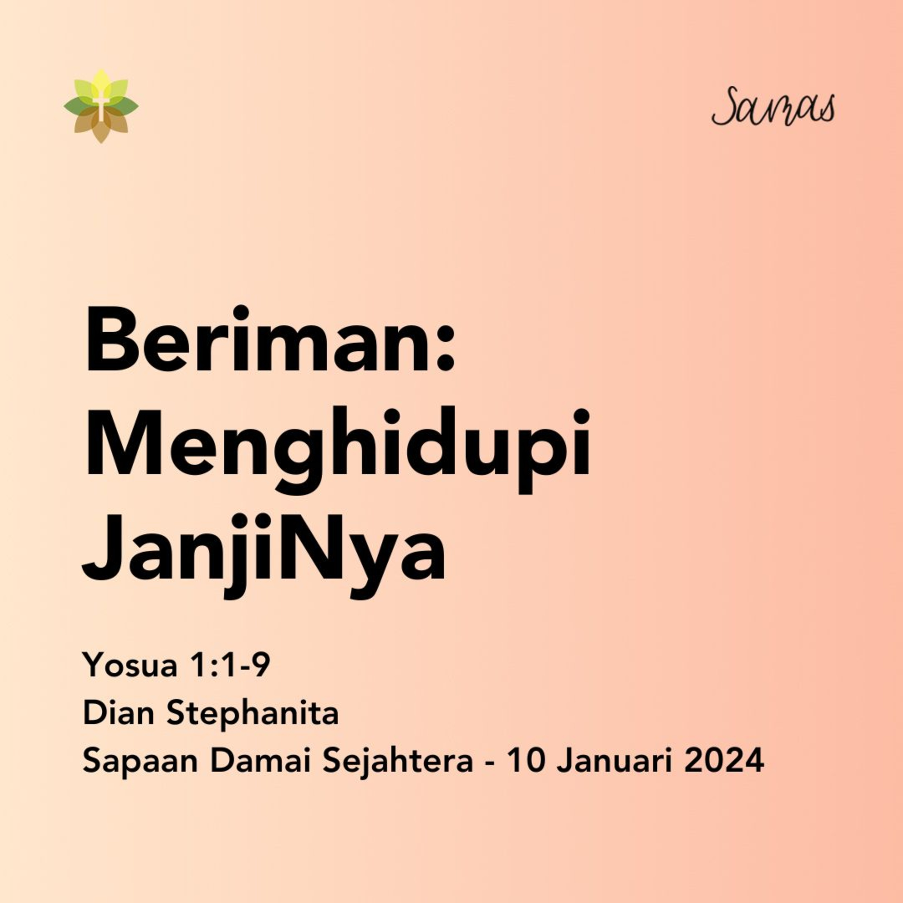 Beriman: Menghidupi JanjiNya episode artwork
