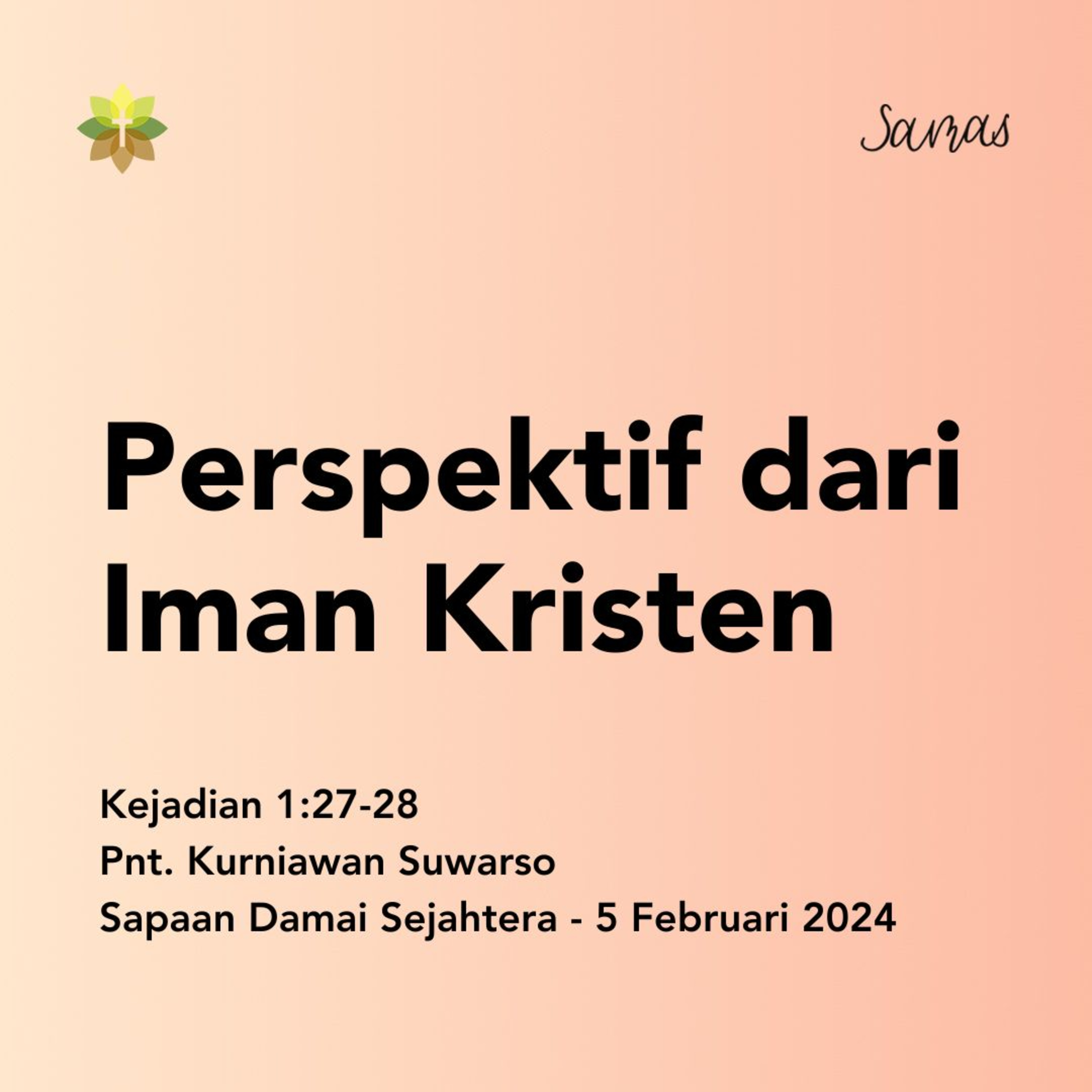 Perspektif dari Iman Kristen episode artwork