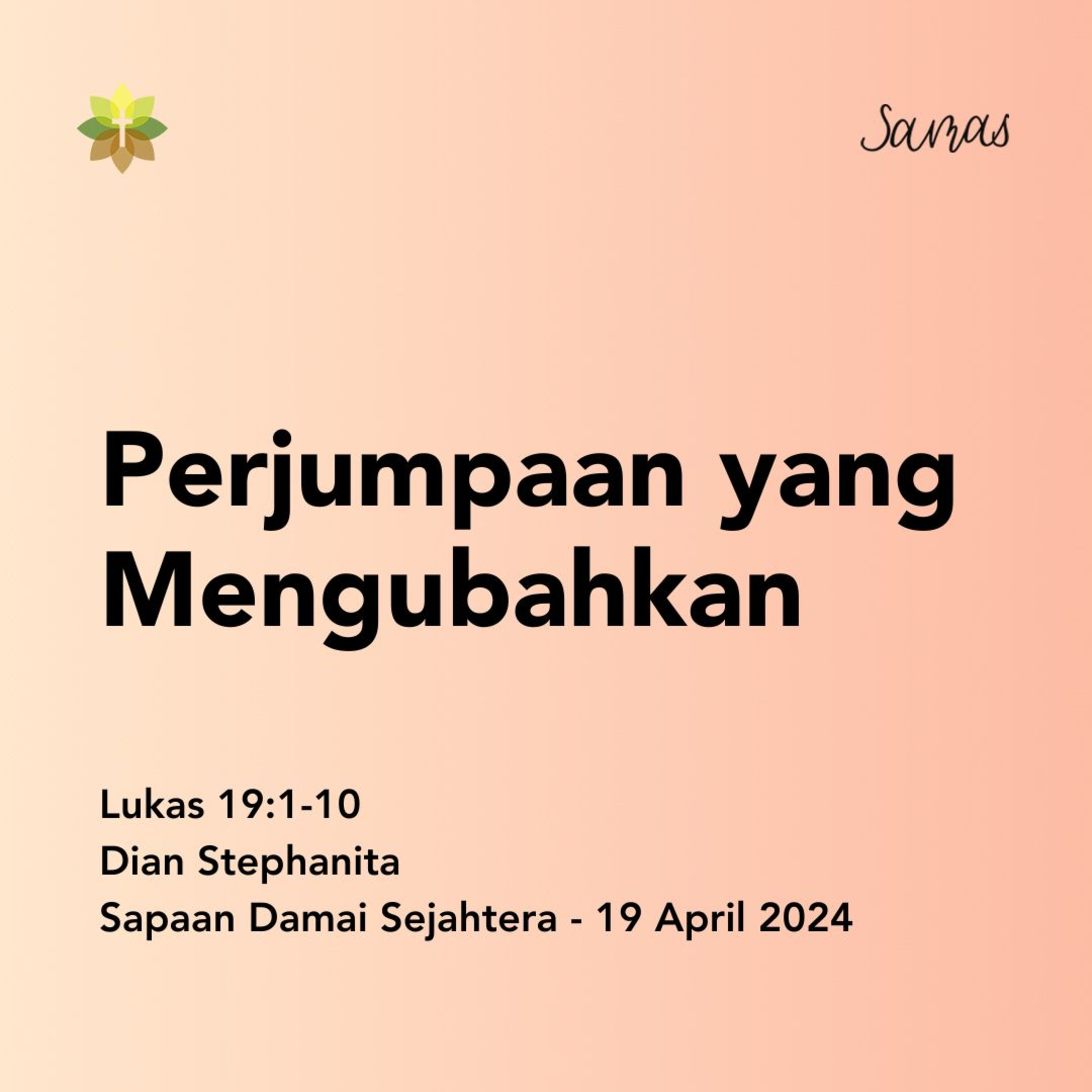 Perjumpaan yang Mengubahkan episode artwork
