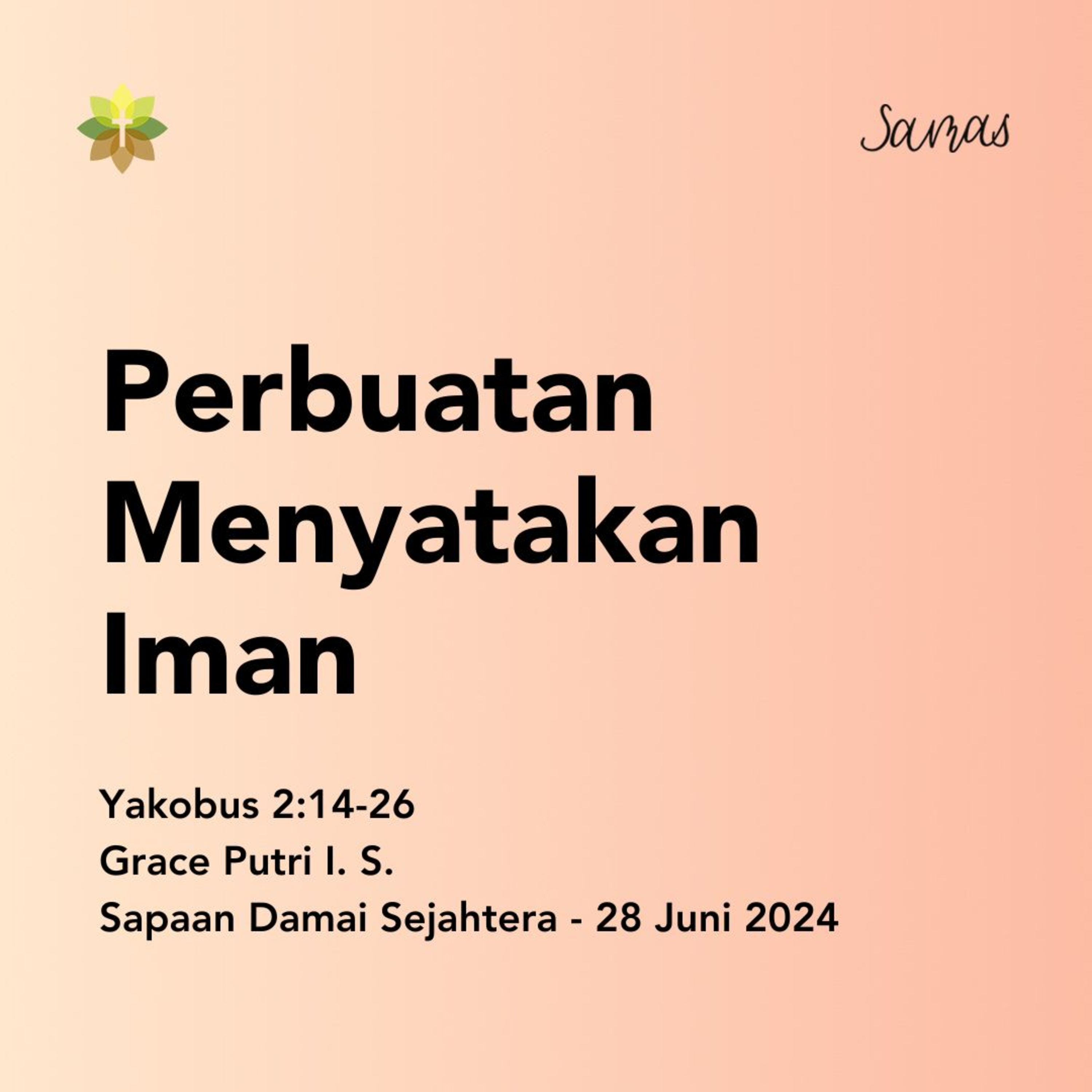 Perbuatan Menyatakan Iman episode artwork