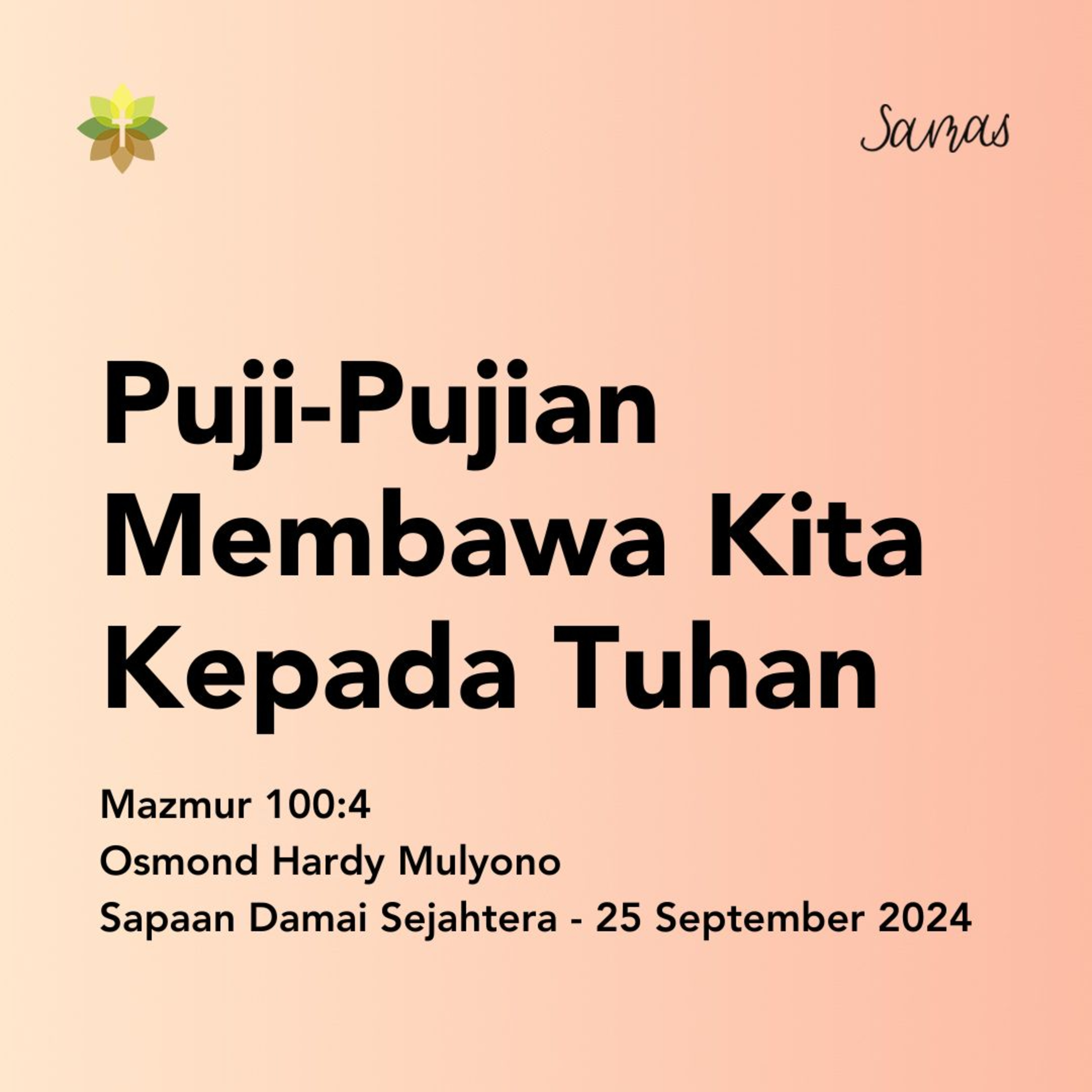 Puji-Pujian Membawa Kita Kepada Tuhan episode artwork
