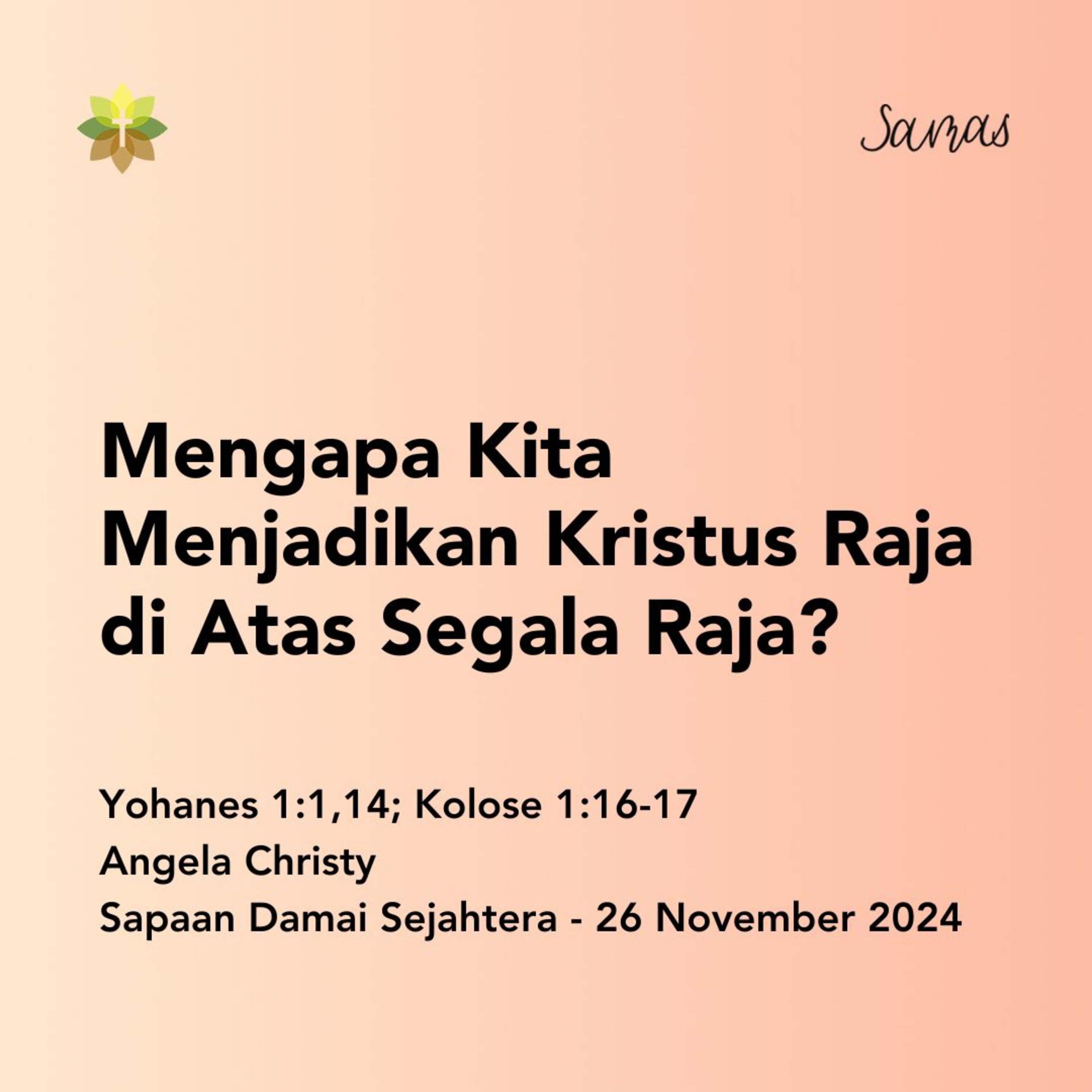 Mengapa Kita Menjadikan Kristus Raja di Atas Segala Raja? episode artwork