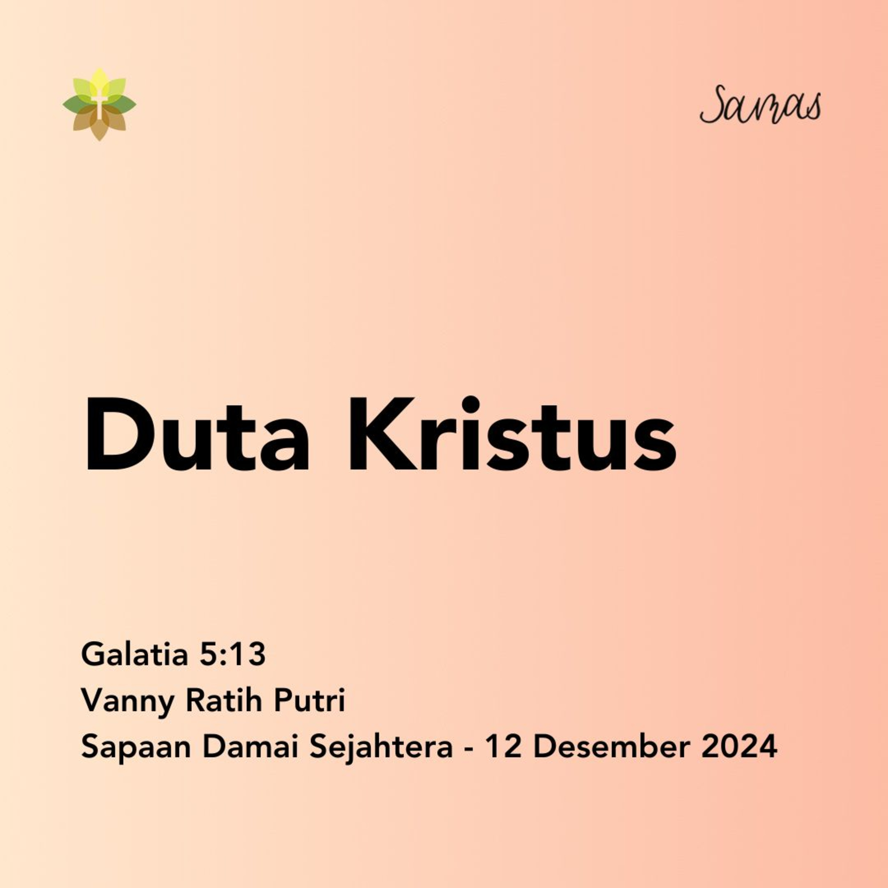 Duta Kristus episode artwork