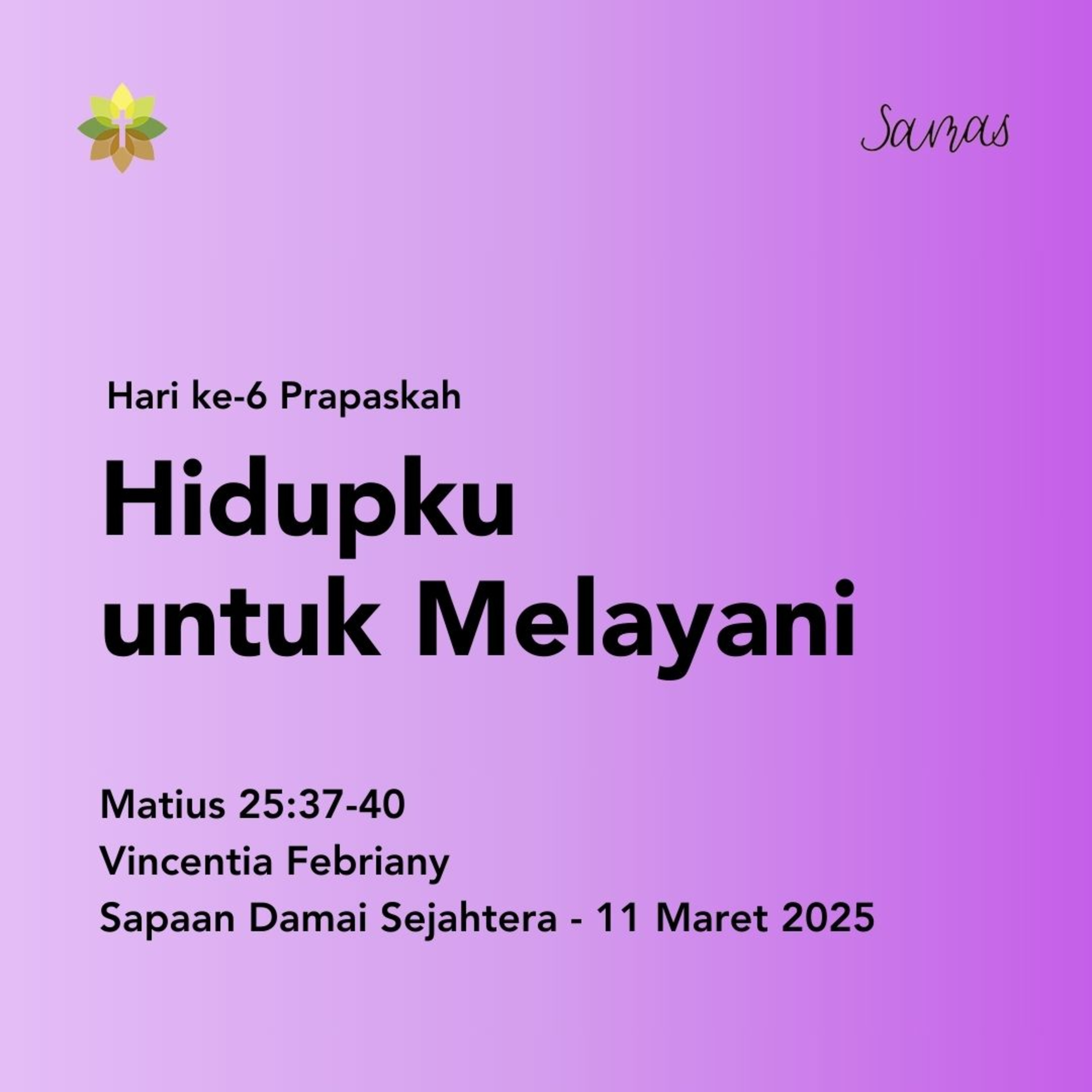 Hidupku untuk Melayani episode artwork