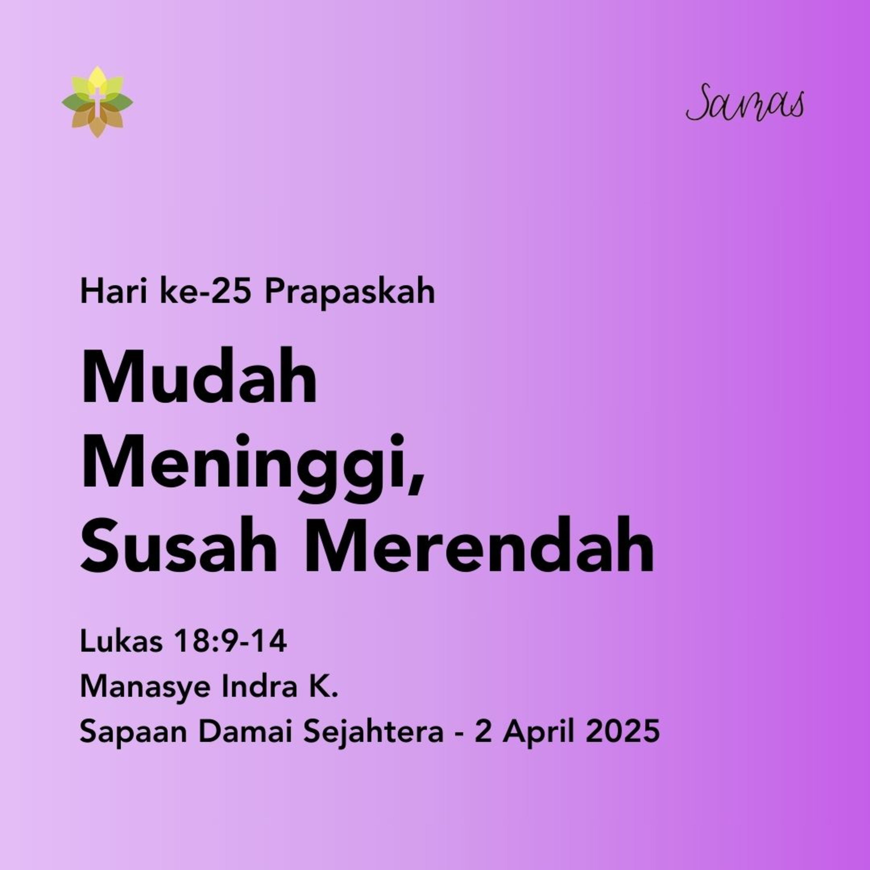 Mudah Meninggi, Susah Merendah episode artwork