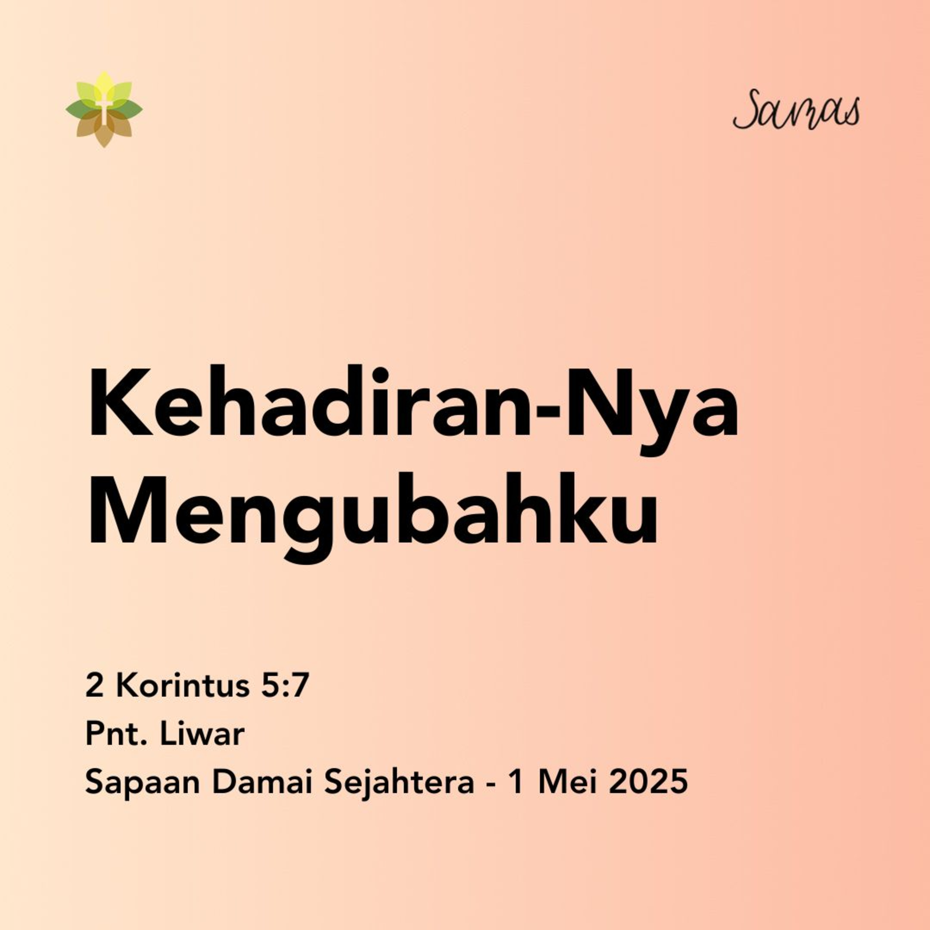 Kehadiran-Nya Mengubahku episode artwork