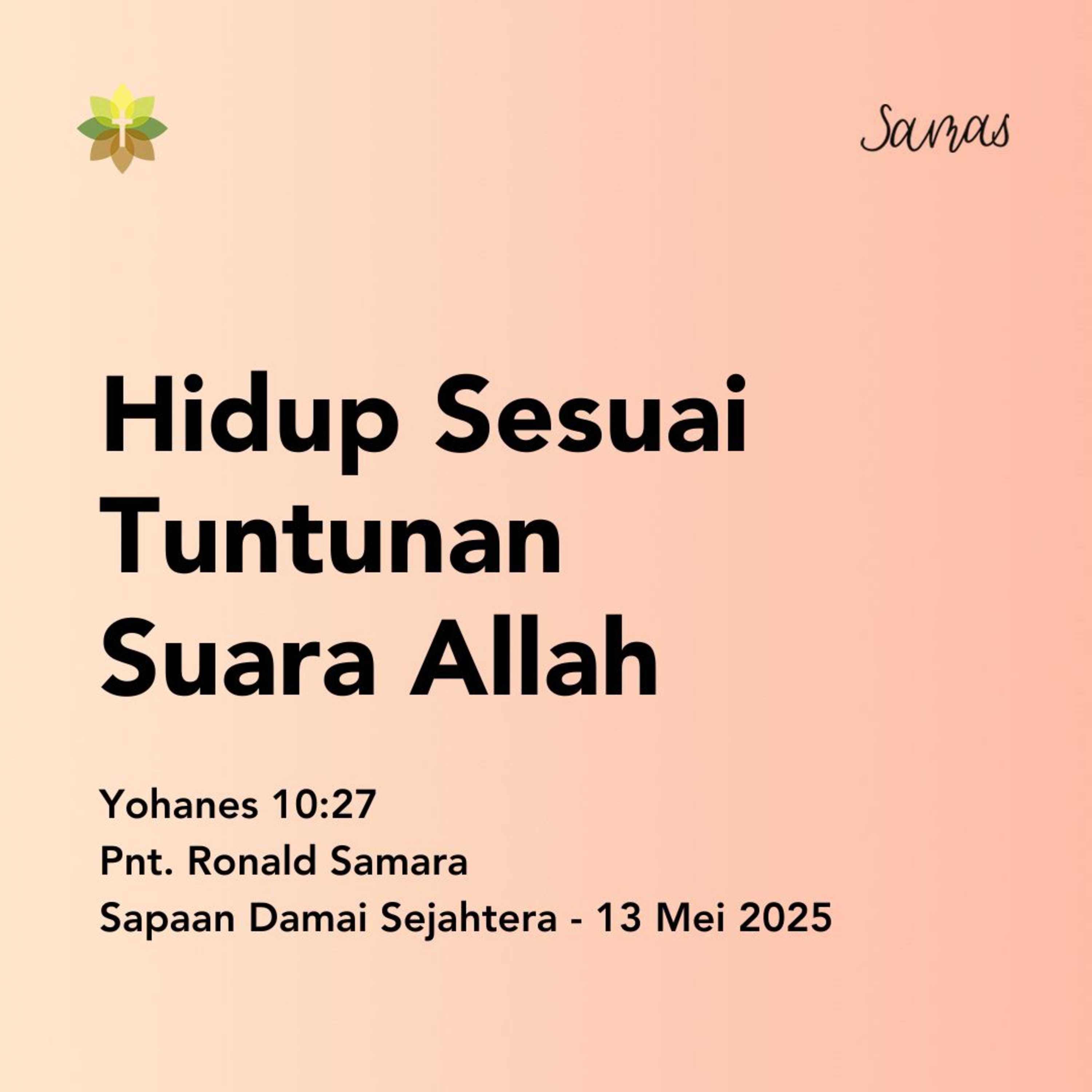 Hidup Sesuai Tuntunan Suara Allah episode artwork