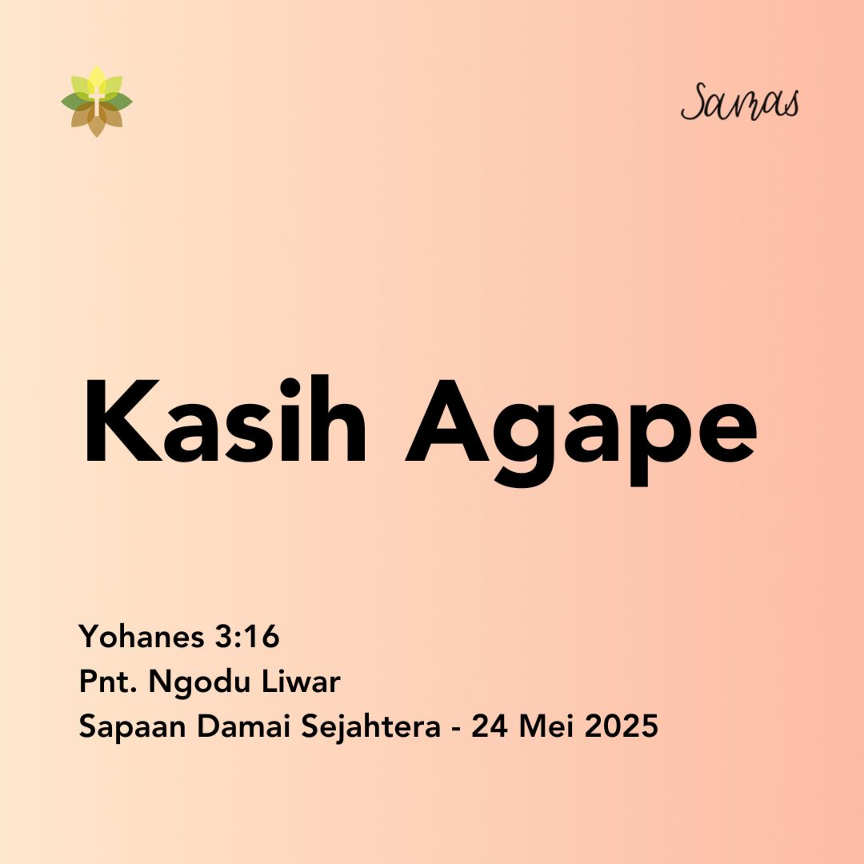 Kasih Agape episode artwork