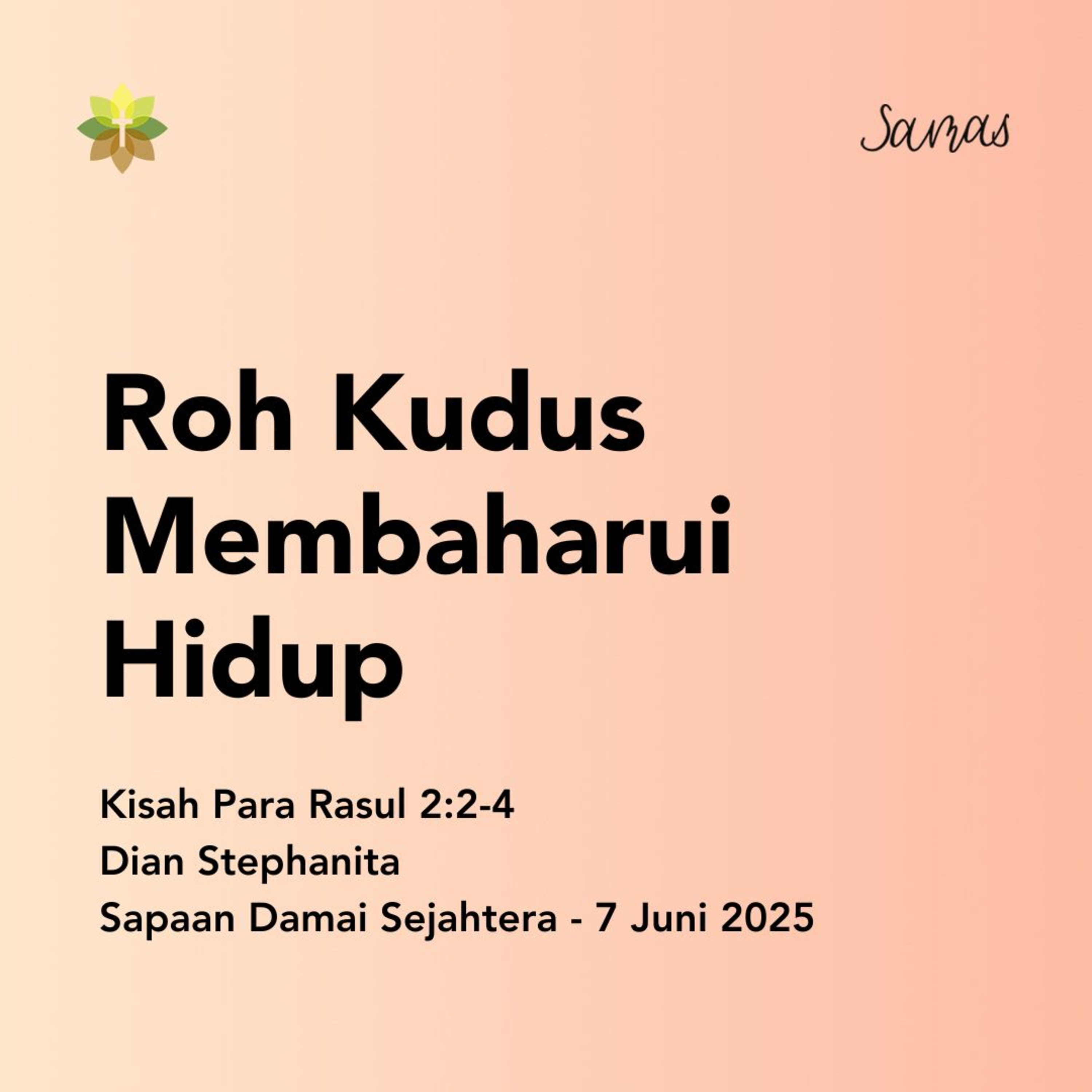 Roh Kudus Membaharui Hidup episode artwork