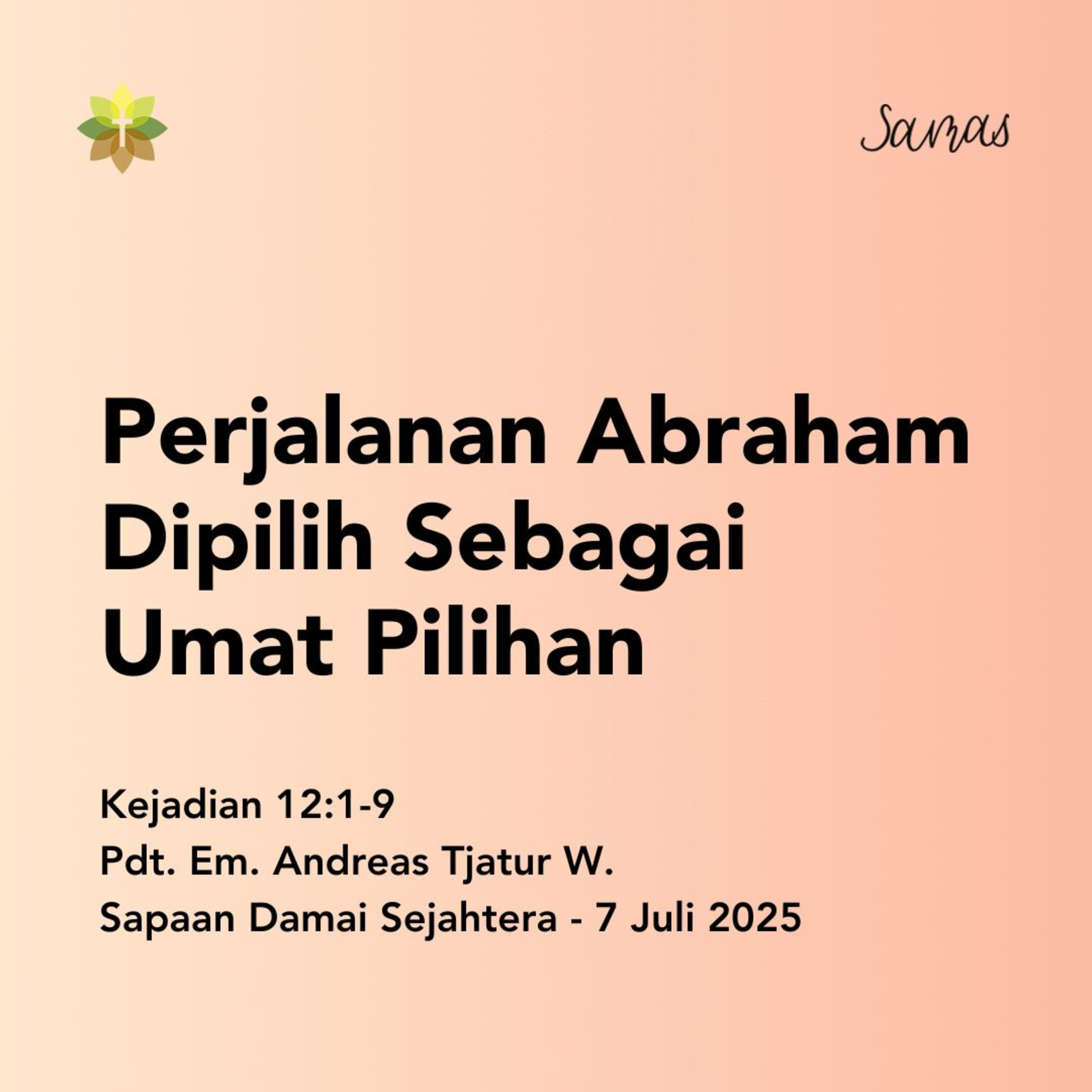 Perjalanan Abraham Dipilih Sebagai Umat Pilihan  episode artwork