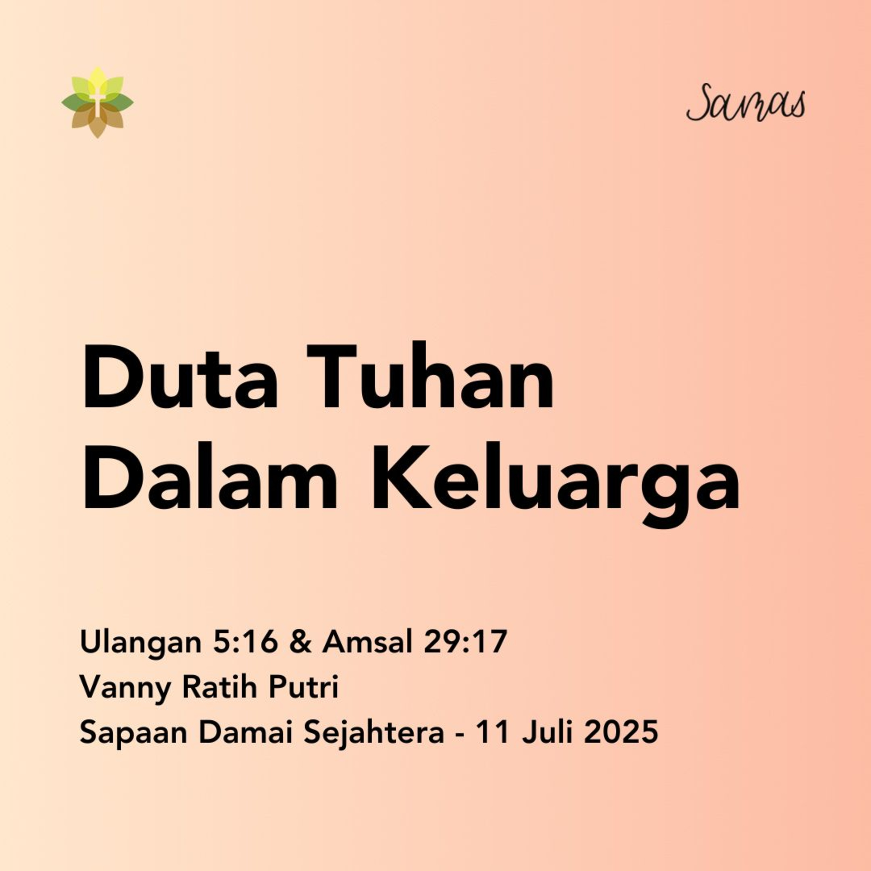 Duta Tuhan Dalam Keluarga episode artwork