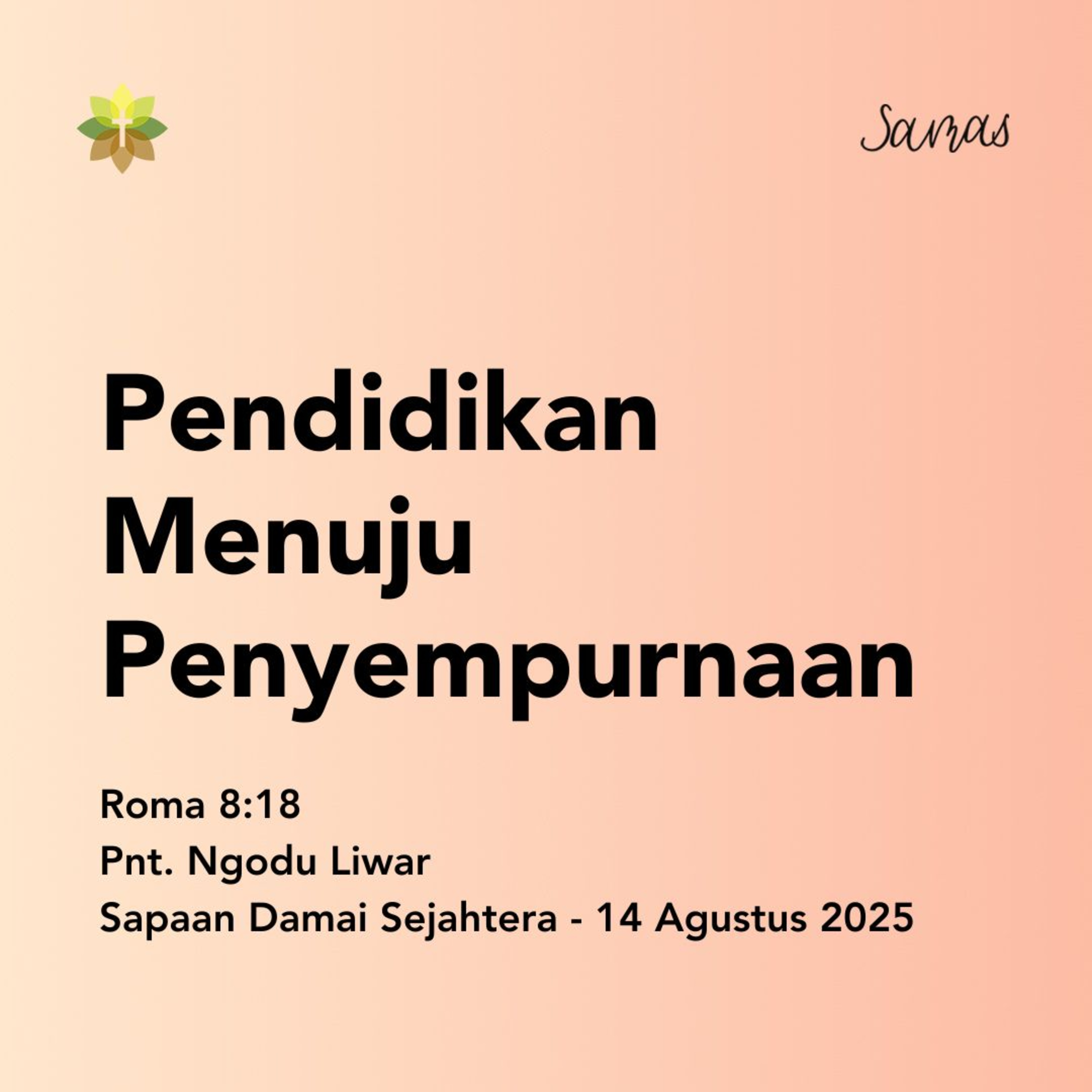 Pendidikan Menuju Penyempurnaan episode artwork