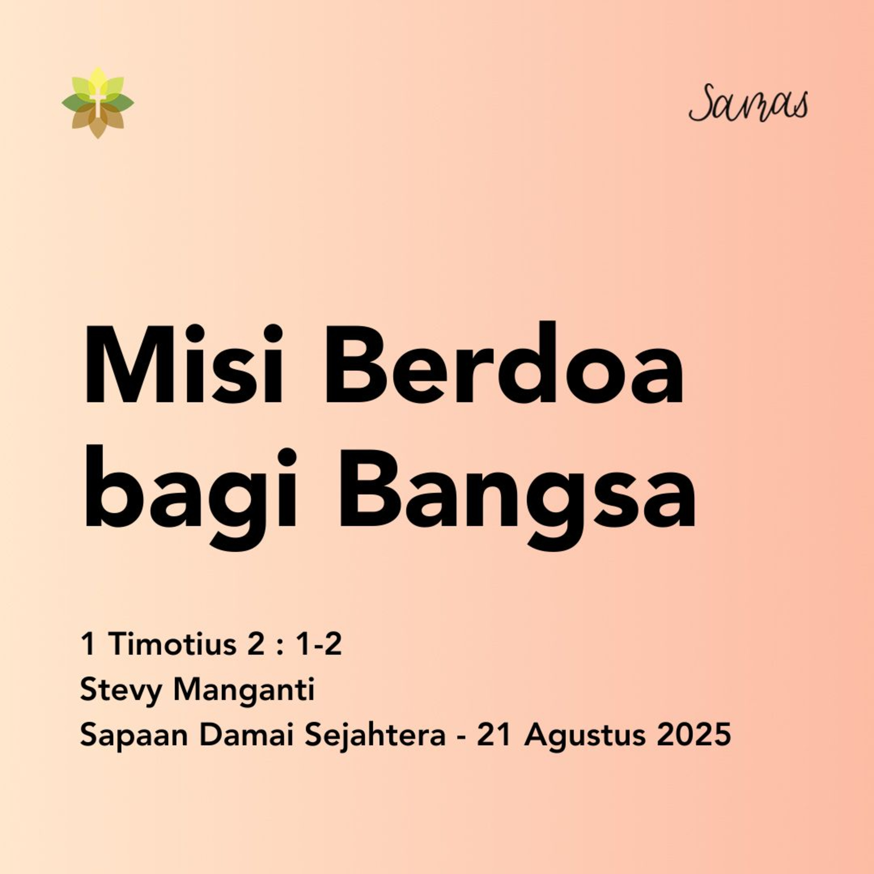 Misi Berdoa bagi Bangsa episode artwork
