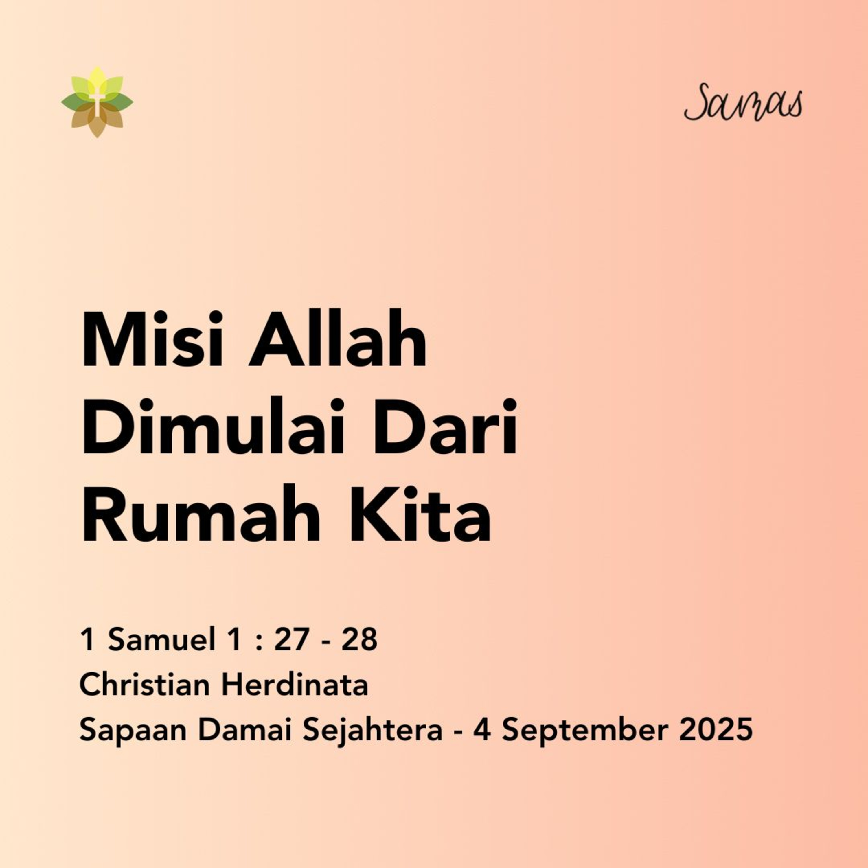 Misi Allah Dimulai Dari Rumah Kita episode artwork