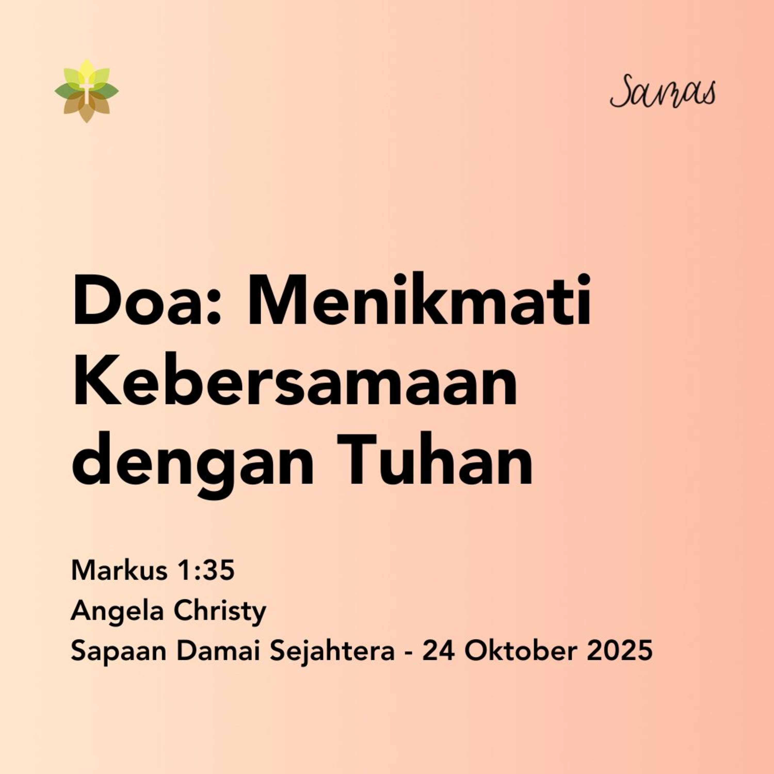 Doa: Menikmati Kebersamaan dengan Tuhan episode artwork