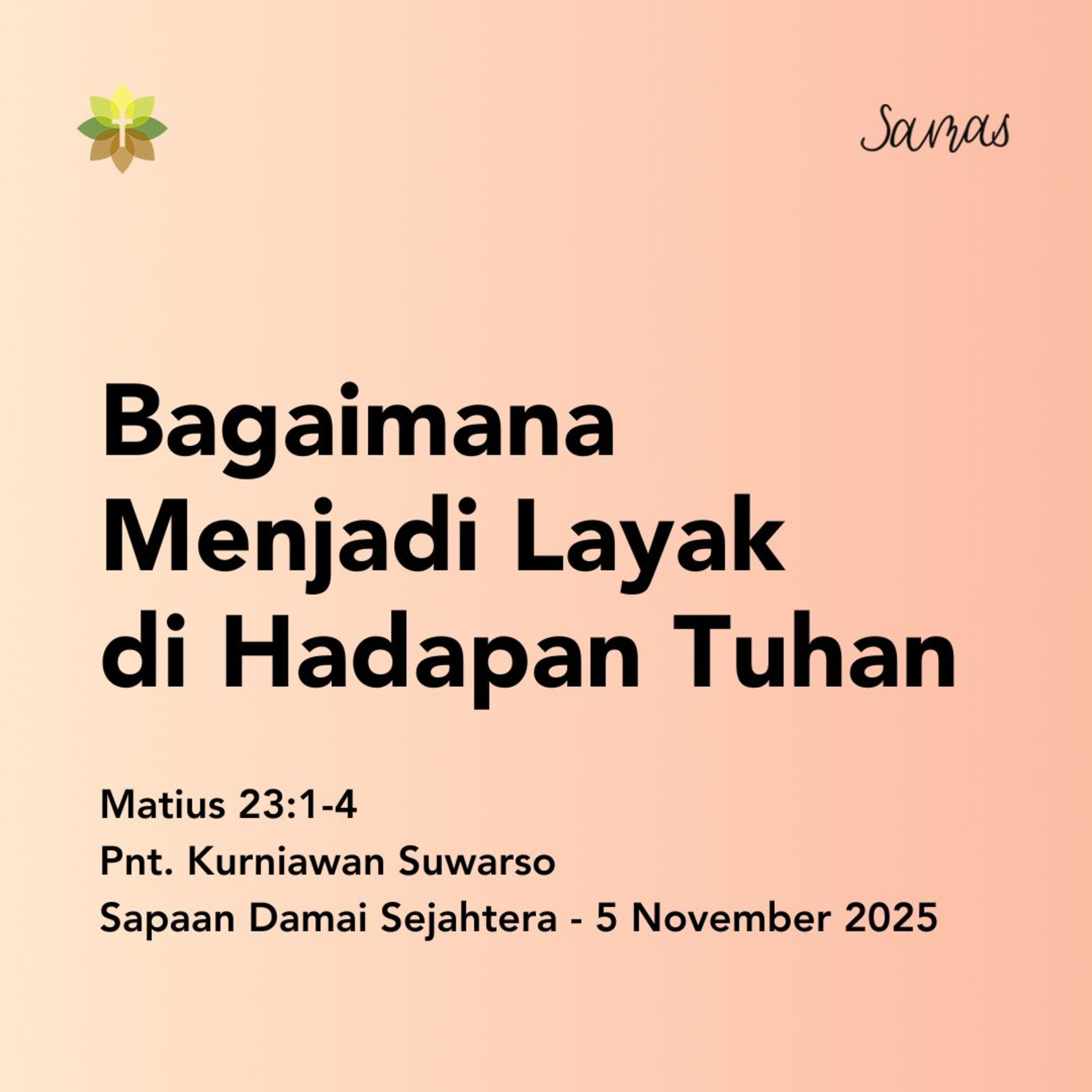 Bagaimana Menjadi Layak di Hadapan Tuhan episode artwork