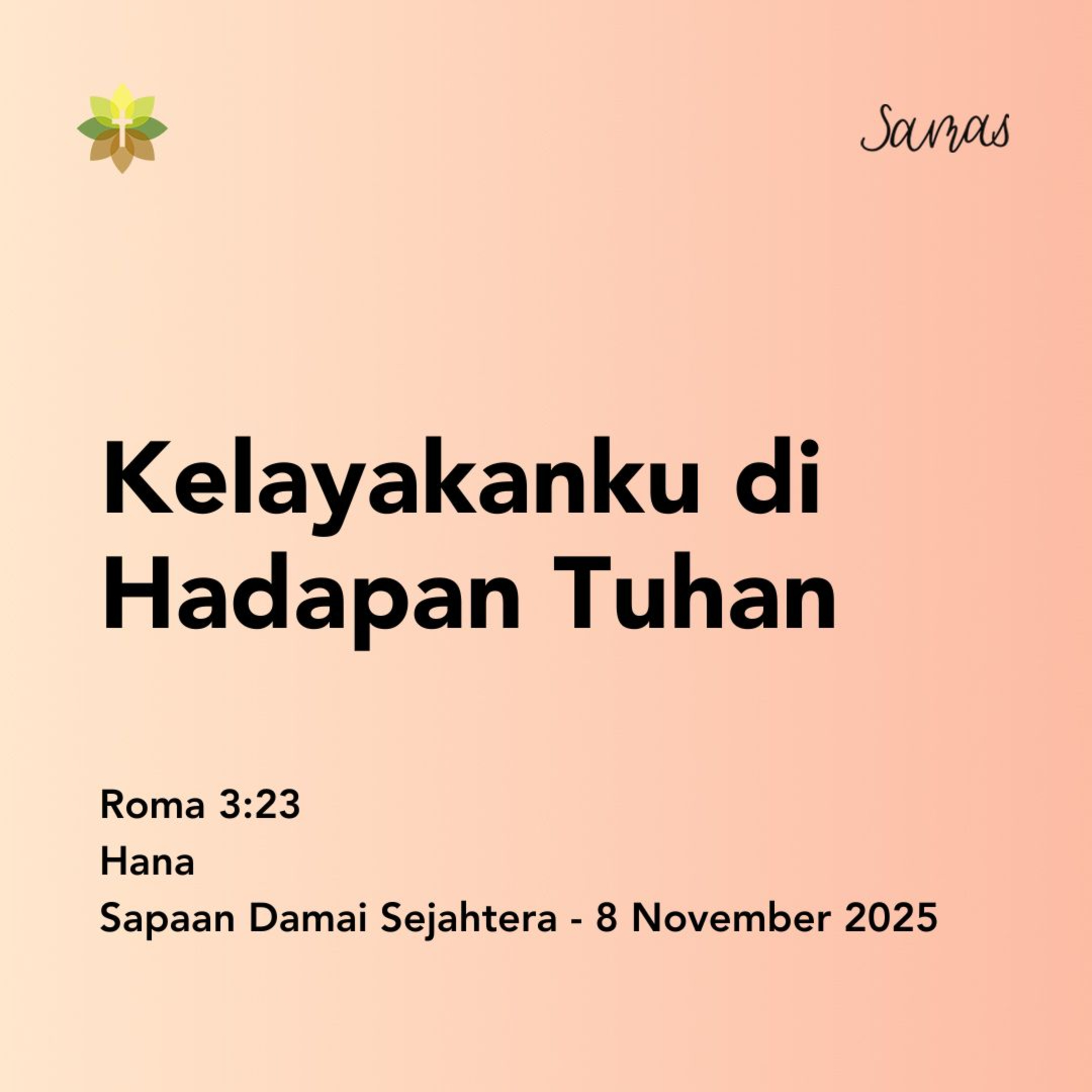 Kelayakanku di Hadapan Tuhan episode artwork