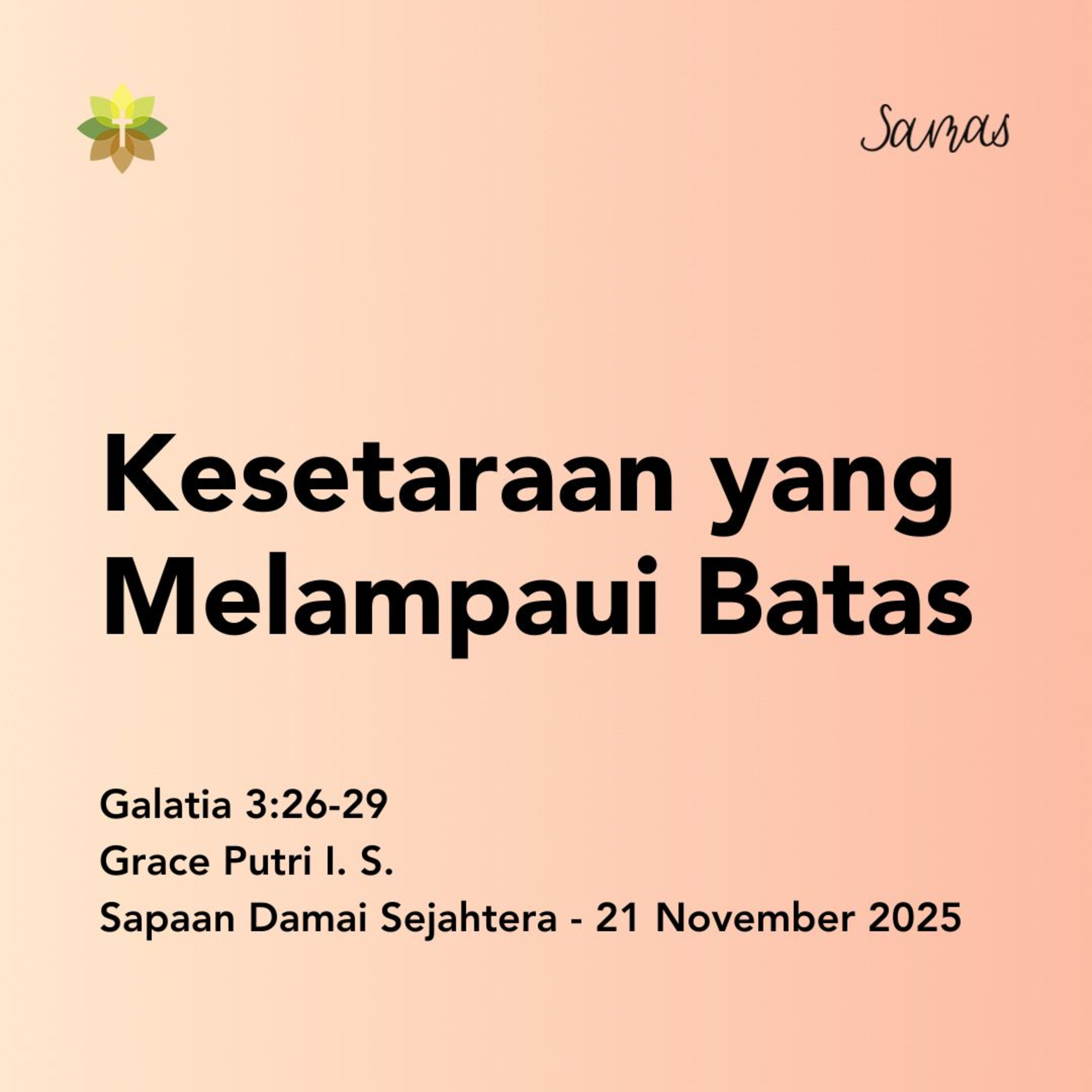 Kesetaraan yang Melampaui Batas episode artwork