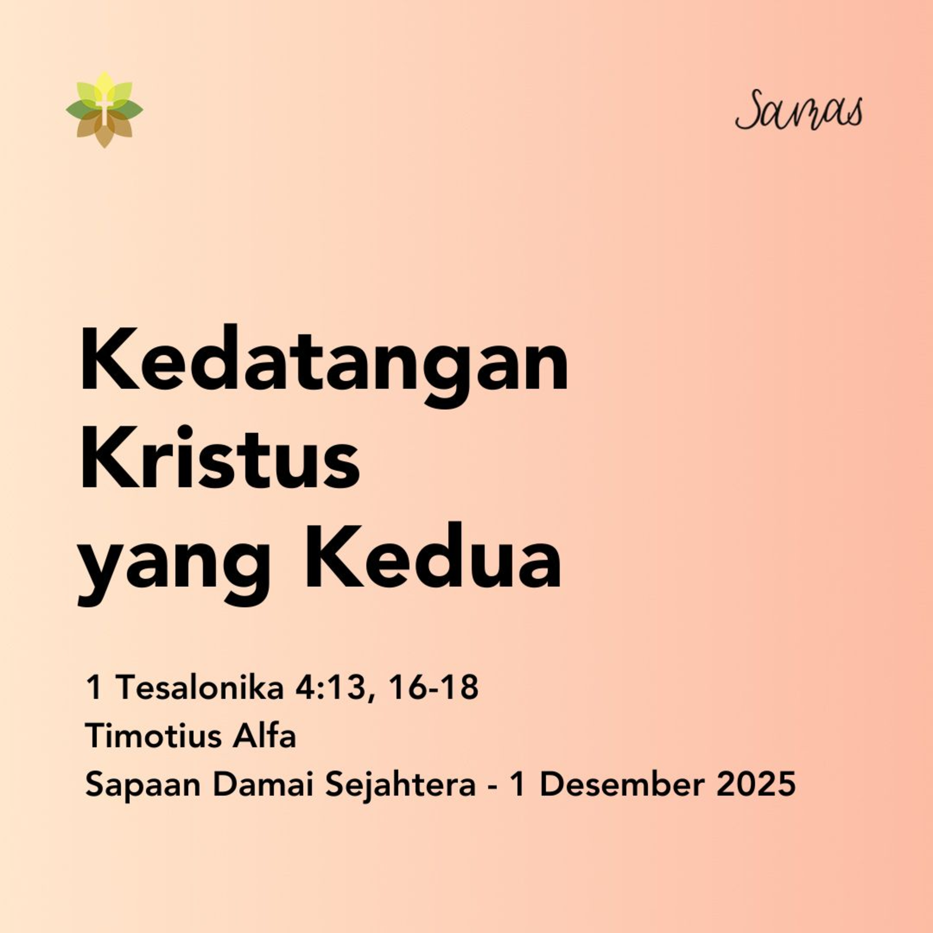 Kedatangan Kristus yang Kedua  episode artwork