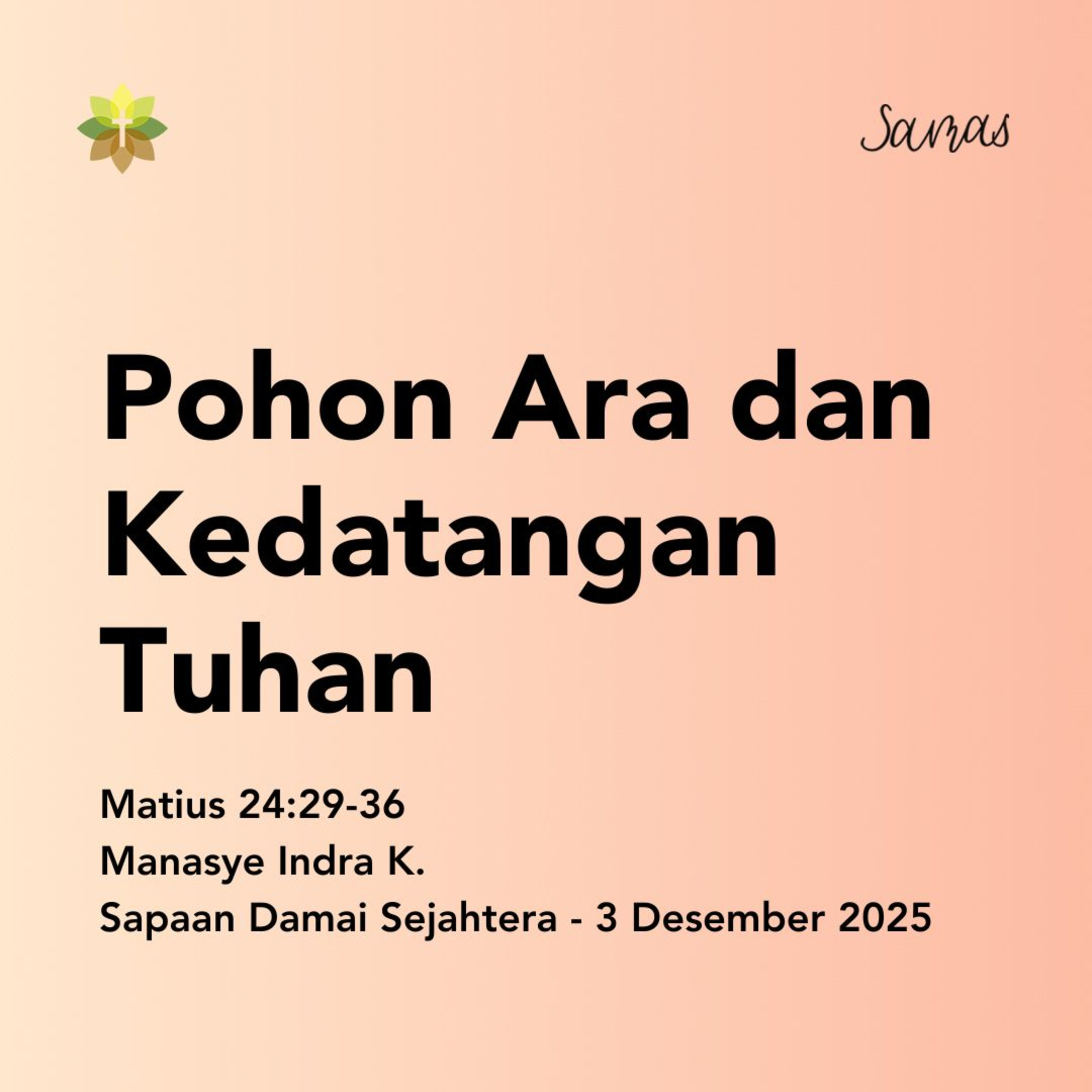 Pohon Ara dan Kedatangan Tuhan episode artwork