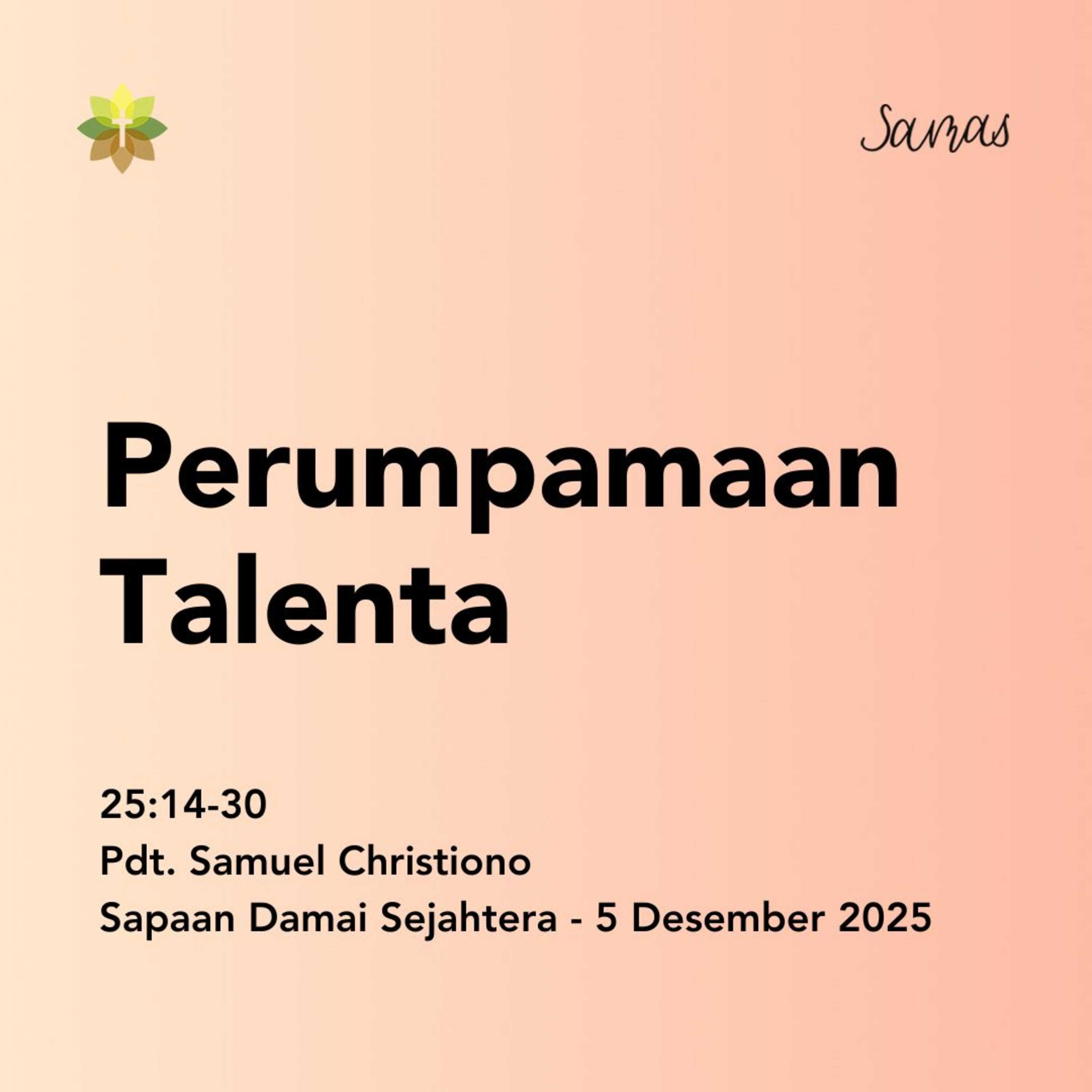Perumpamaan Talenta episode artwork