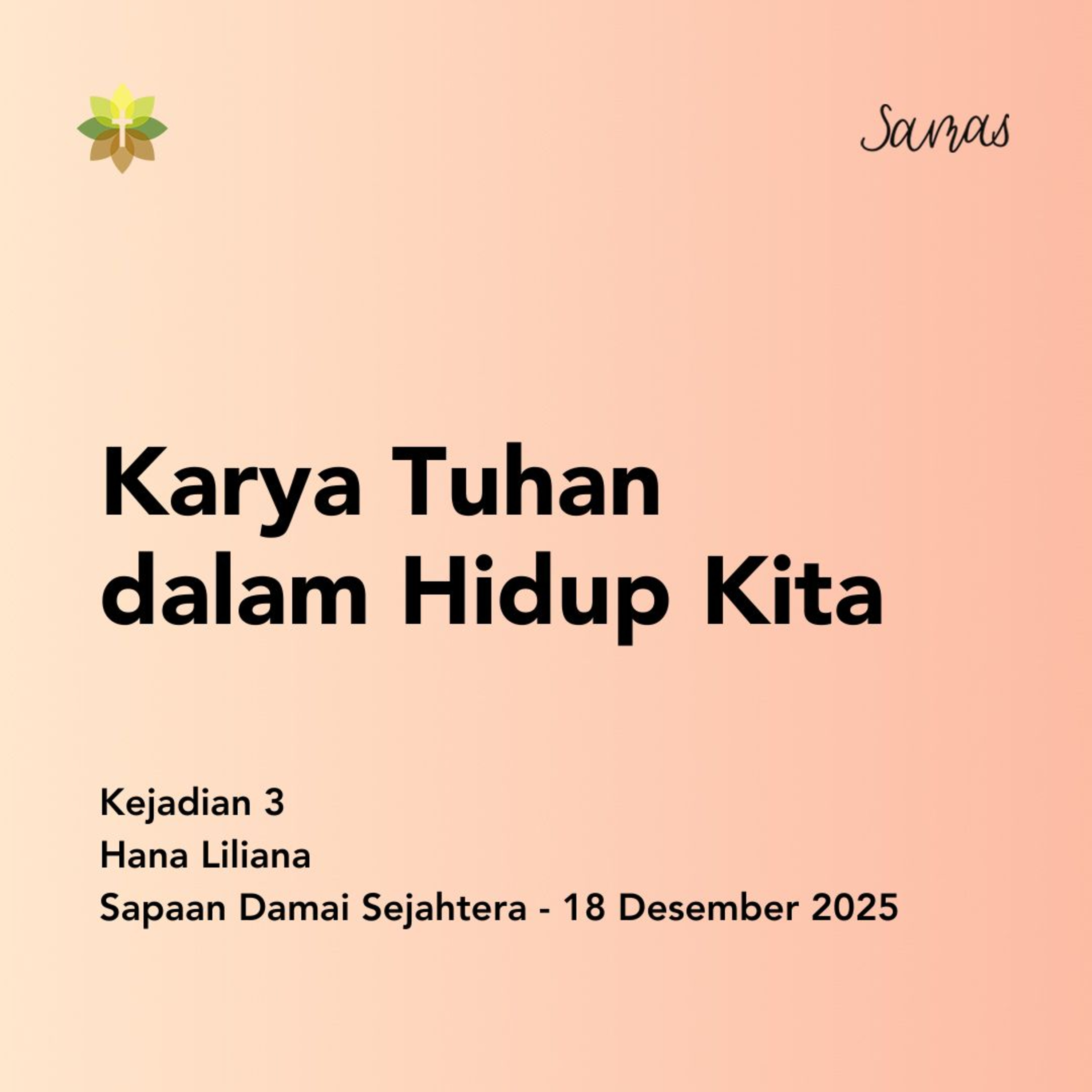 Karya Tuhan dalam Hidup Kita episode artwork