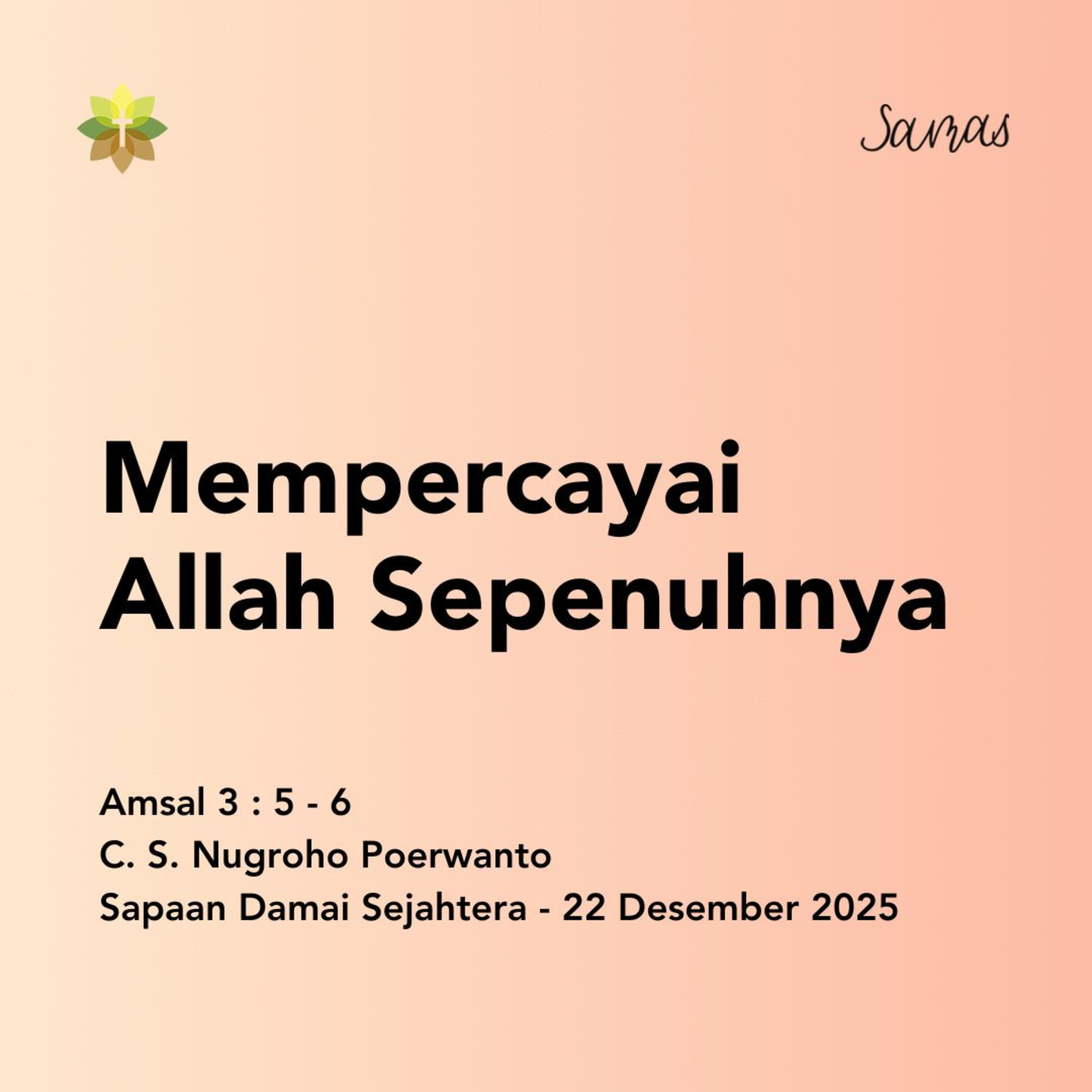 Mempercayai Allah Sepenuhnya episode artwork