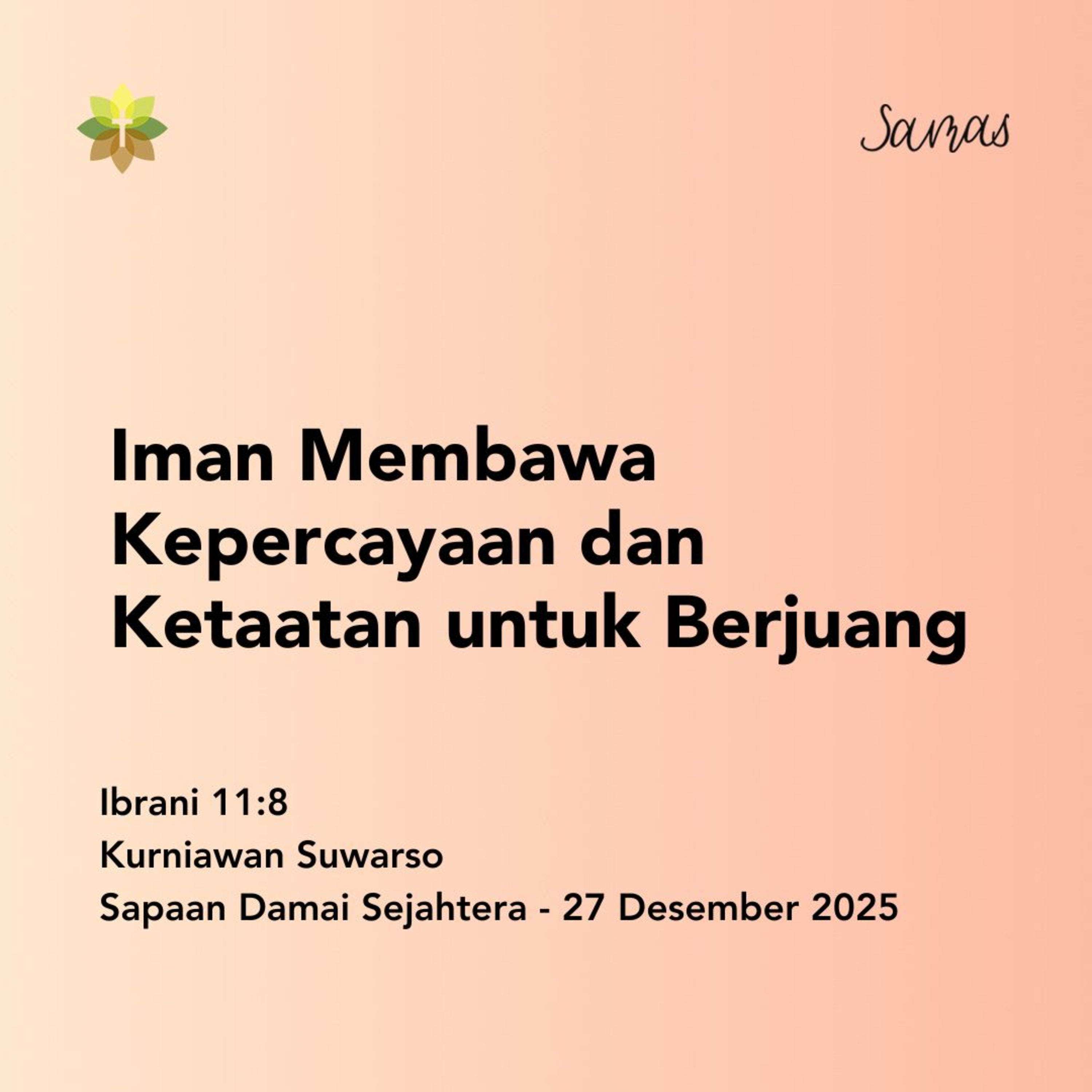 Iman Membawa Kepercayaan dan Ketaatan untuk Berjuang episode artwork