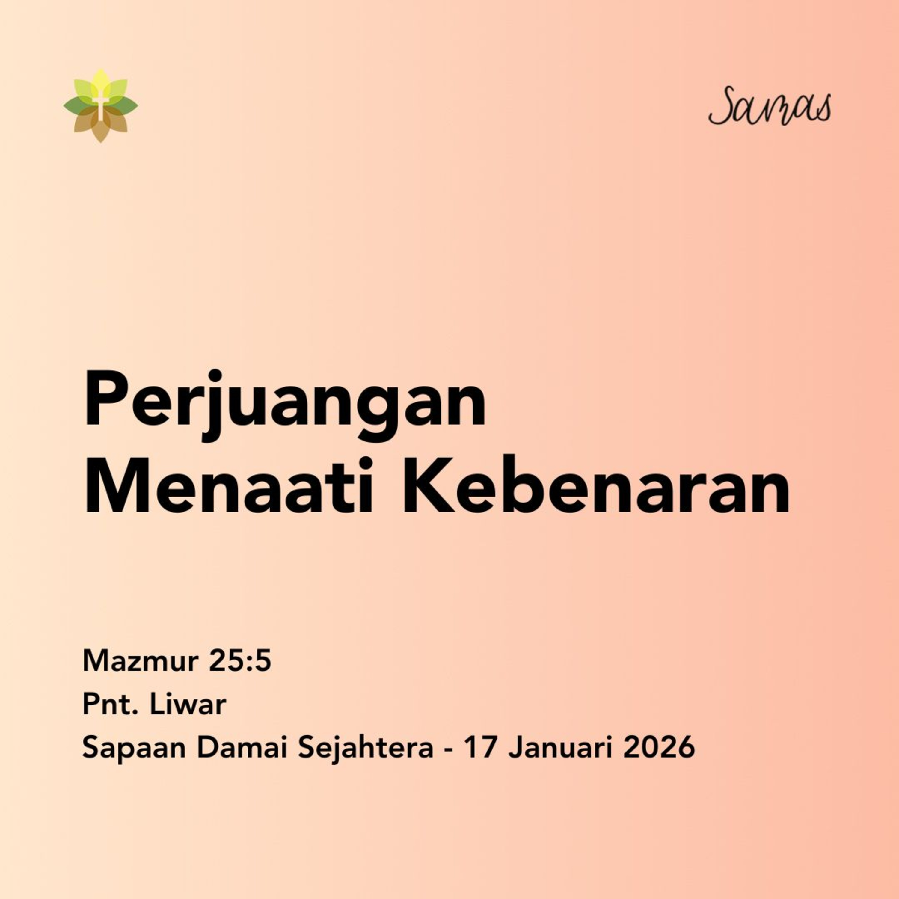Perjuangan Menaati Kebenaran episode artwork